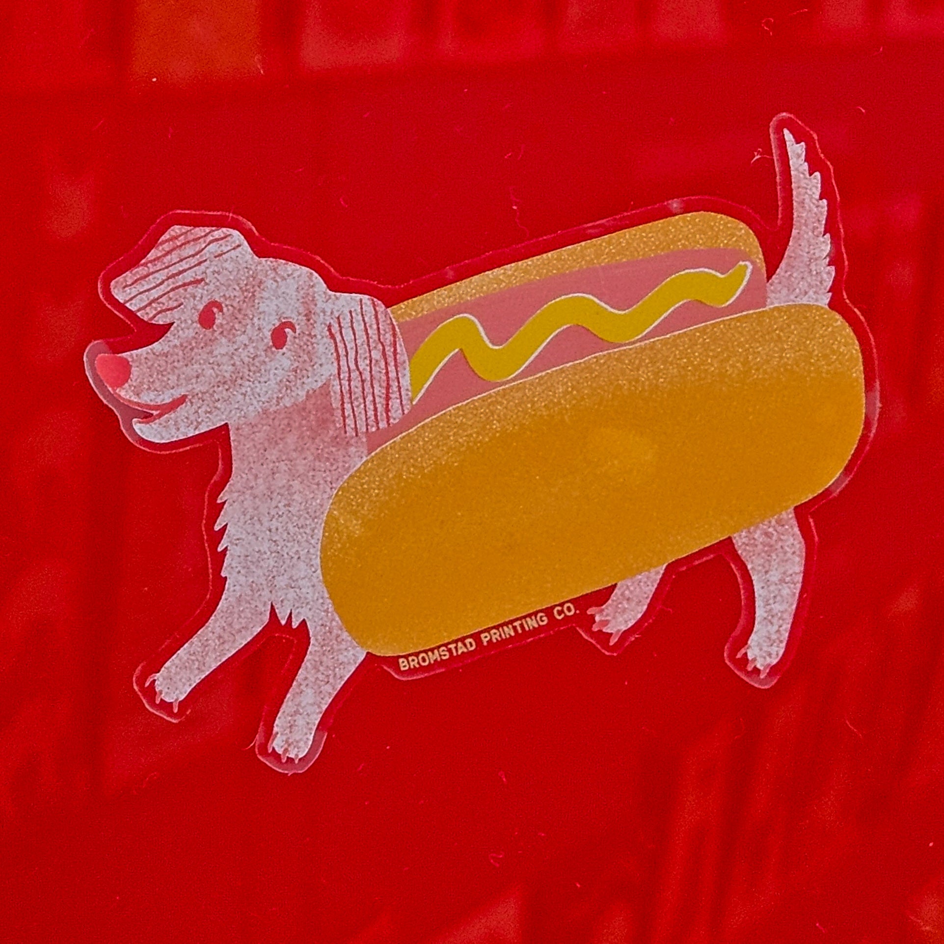 Hot Dog Clear Sticker