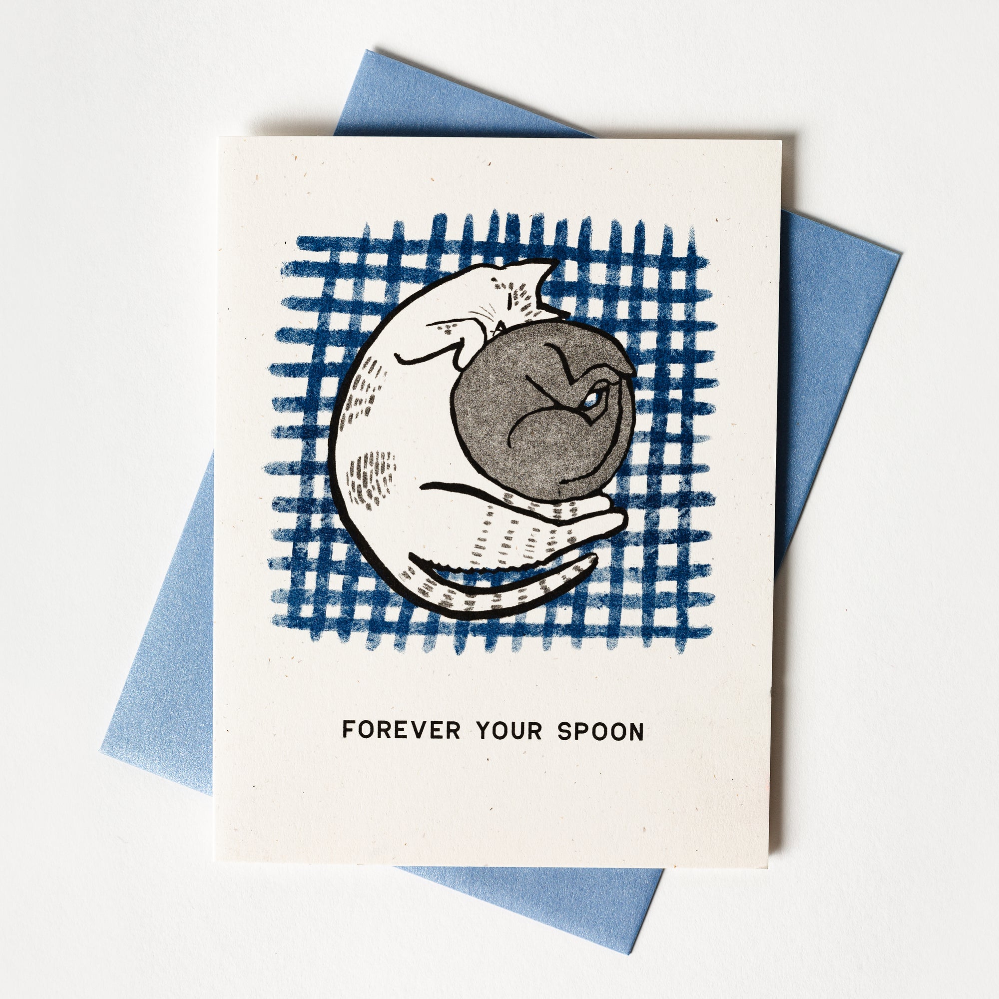 Forever Your Spoon - Risograph Card