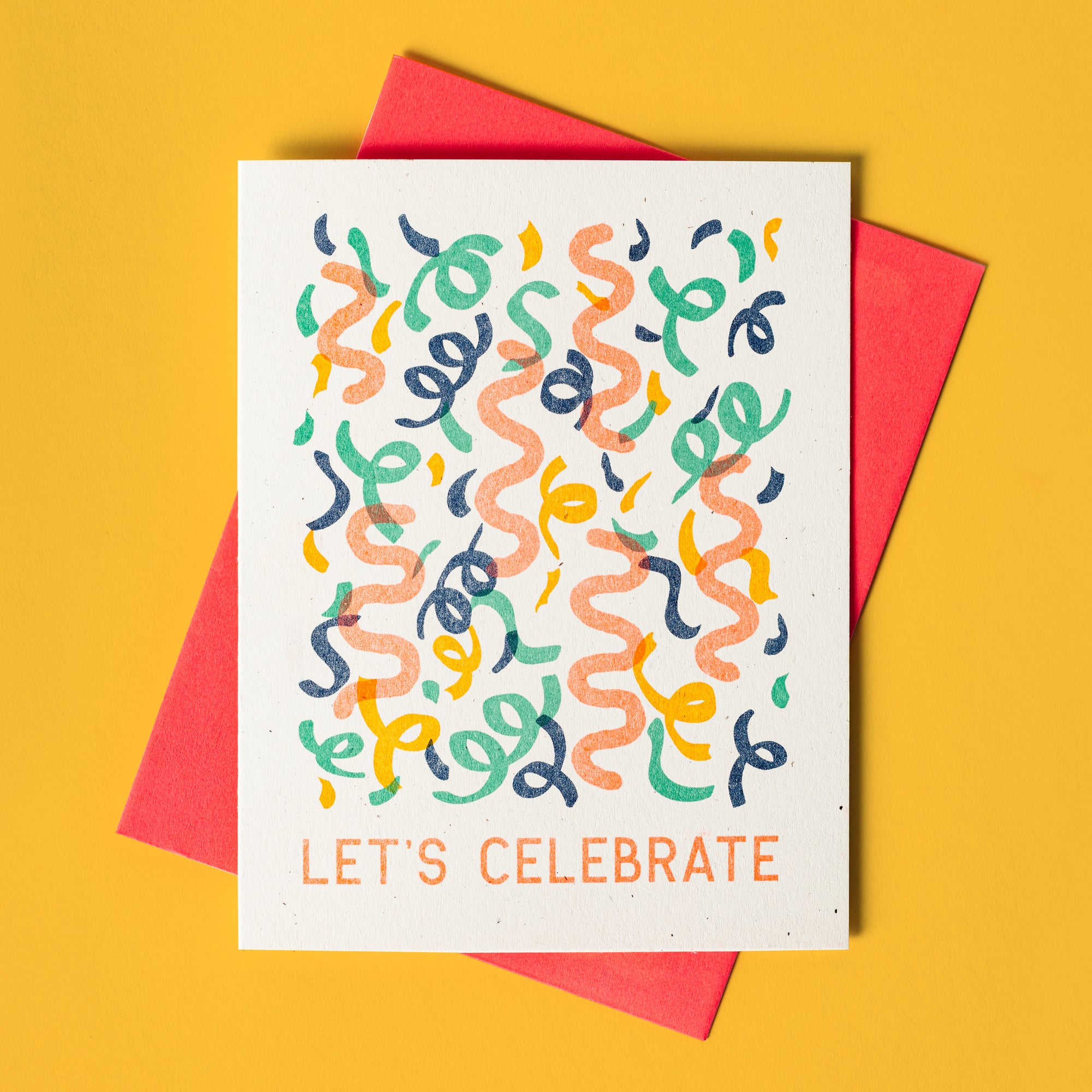 Let's Celebrate - Risograph Card