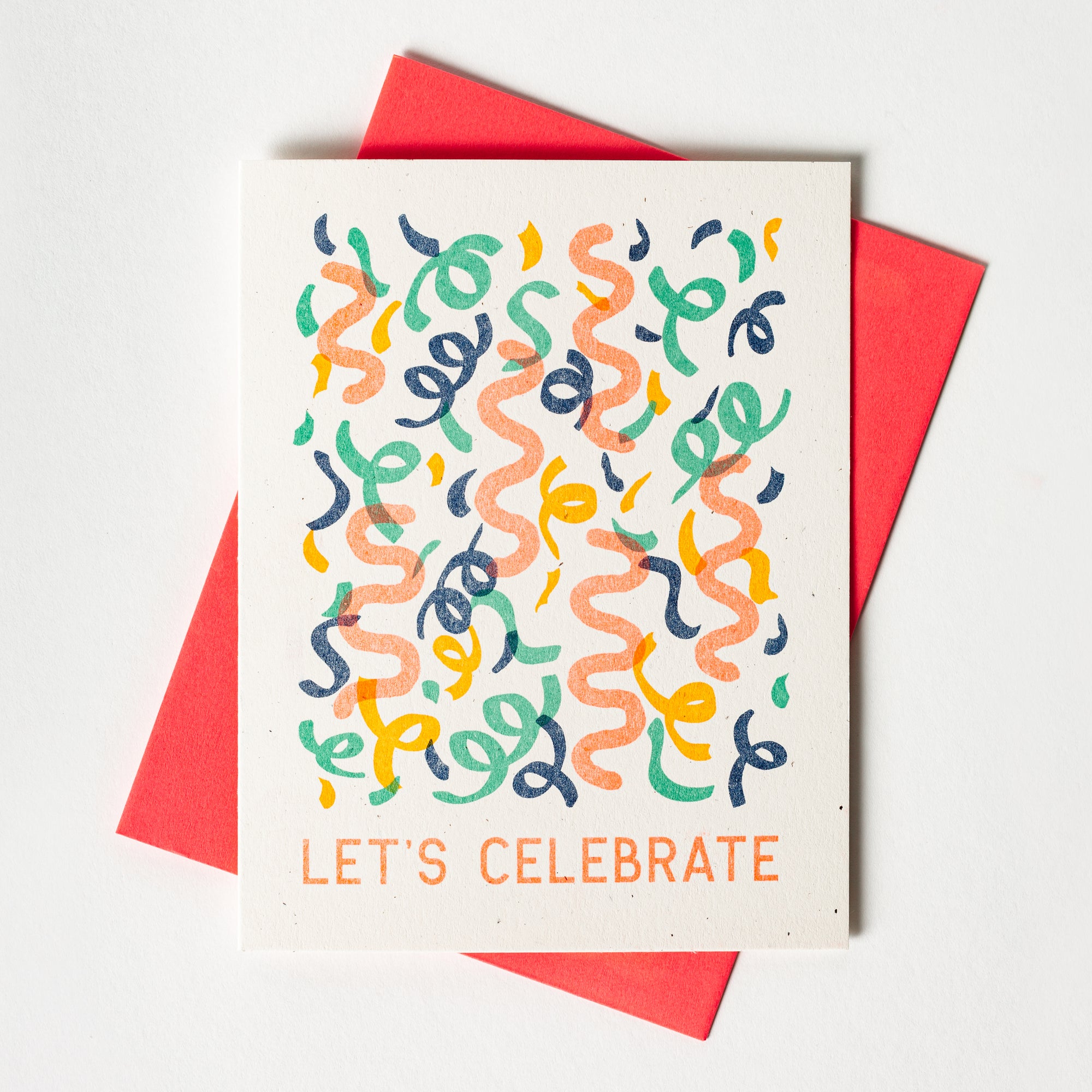 Let's Celebrate - Risograph Card