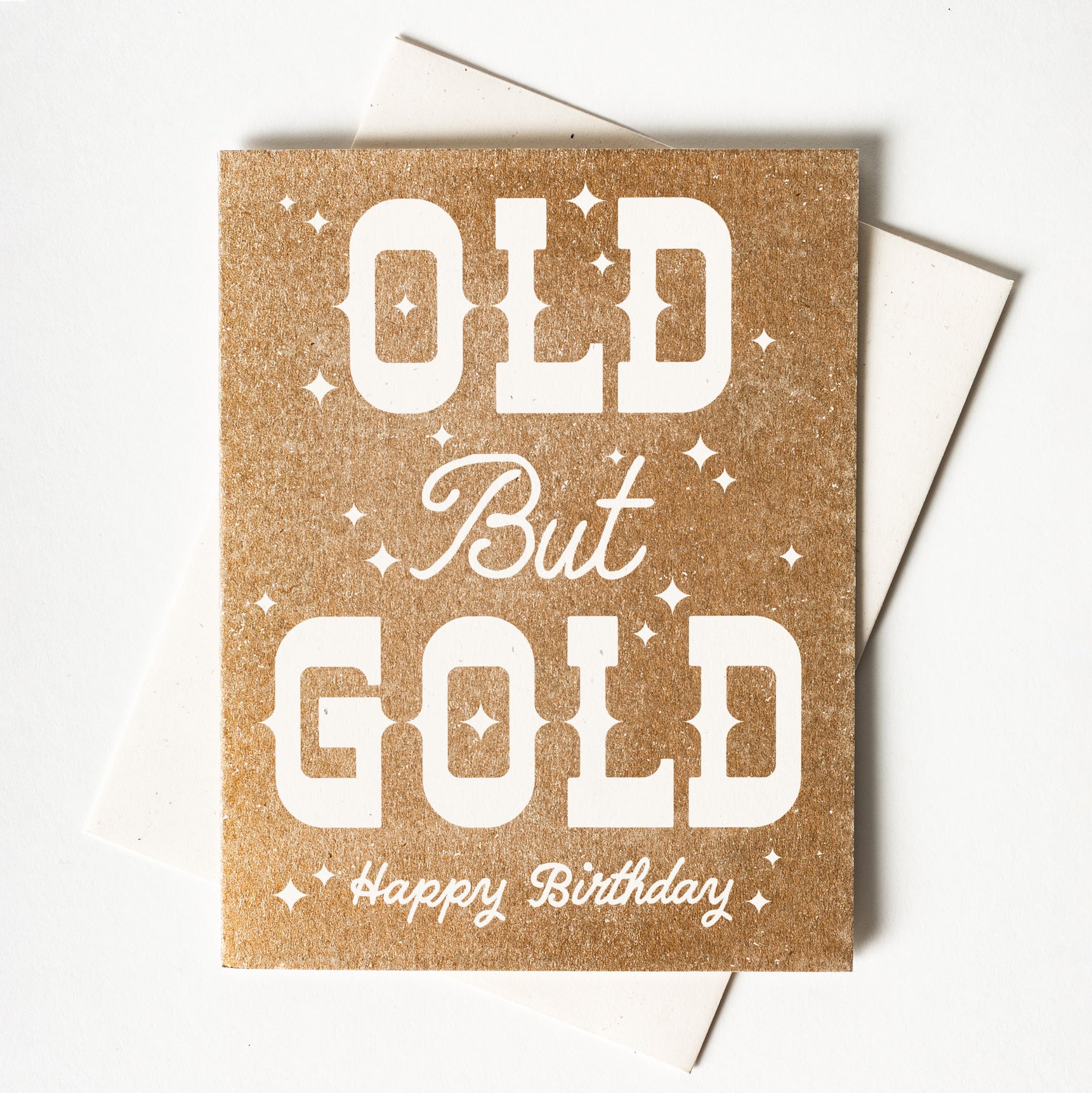 Old but Gold - Risograph Birthday Card
