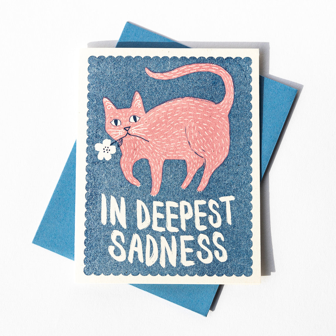 In Deepest Sadness - Risograph Sympathy Card