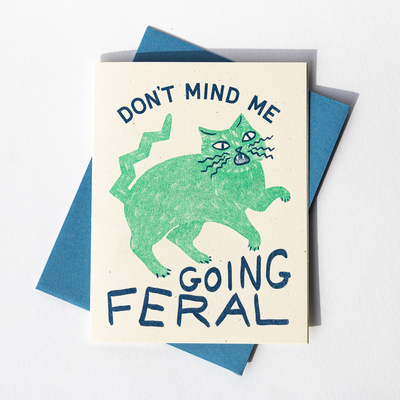Going Feral - Risograph Greeting Card