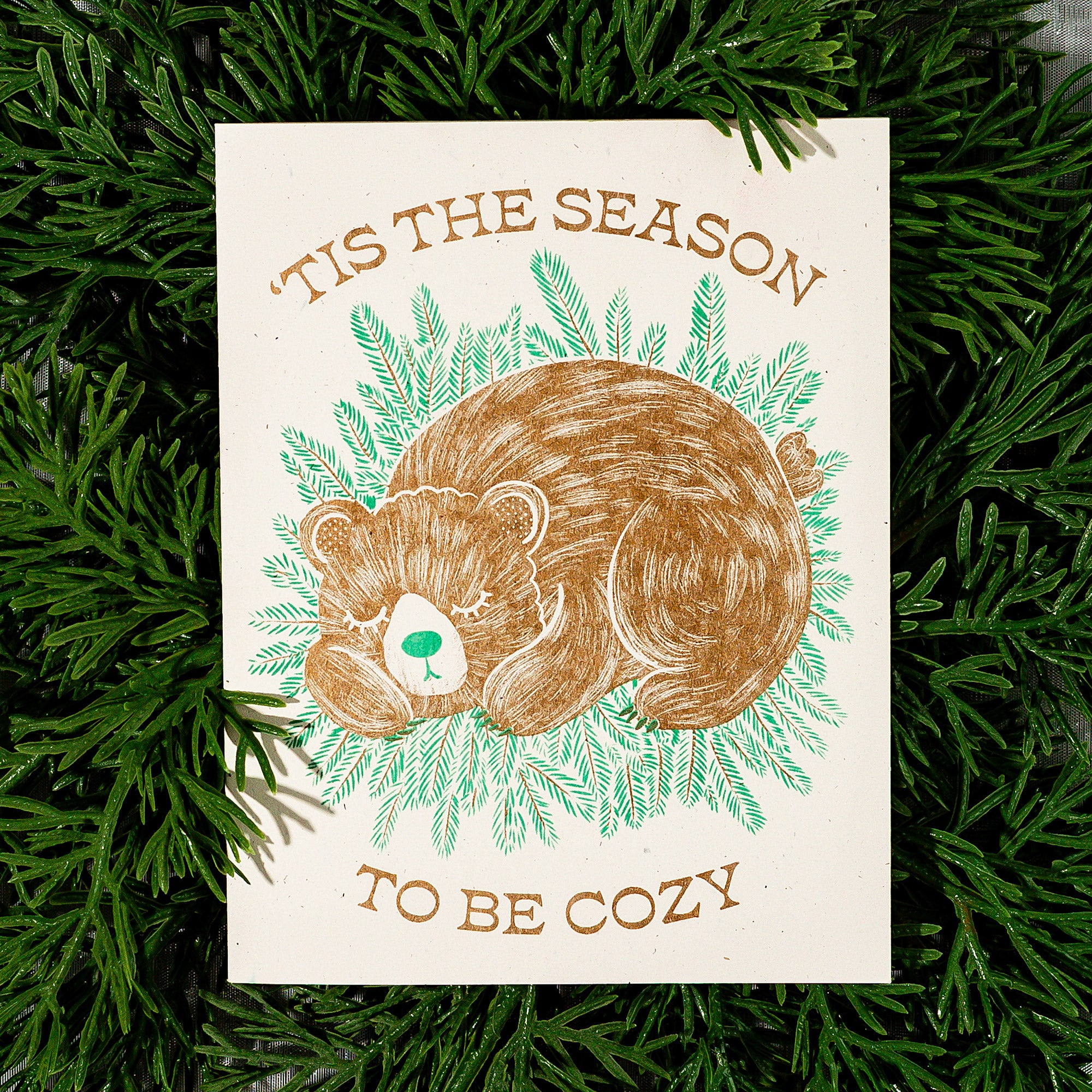 'Tis The Season - Risograph Holiday Card