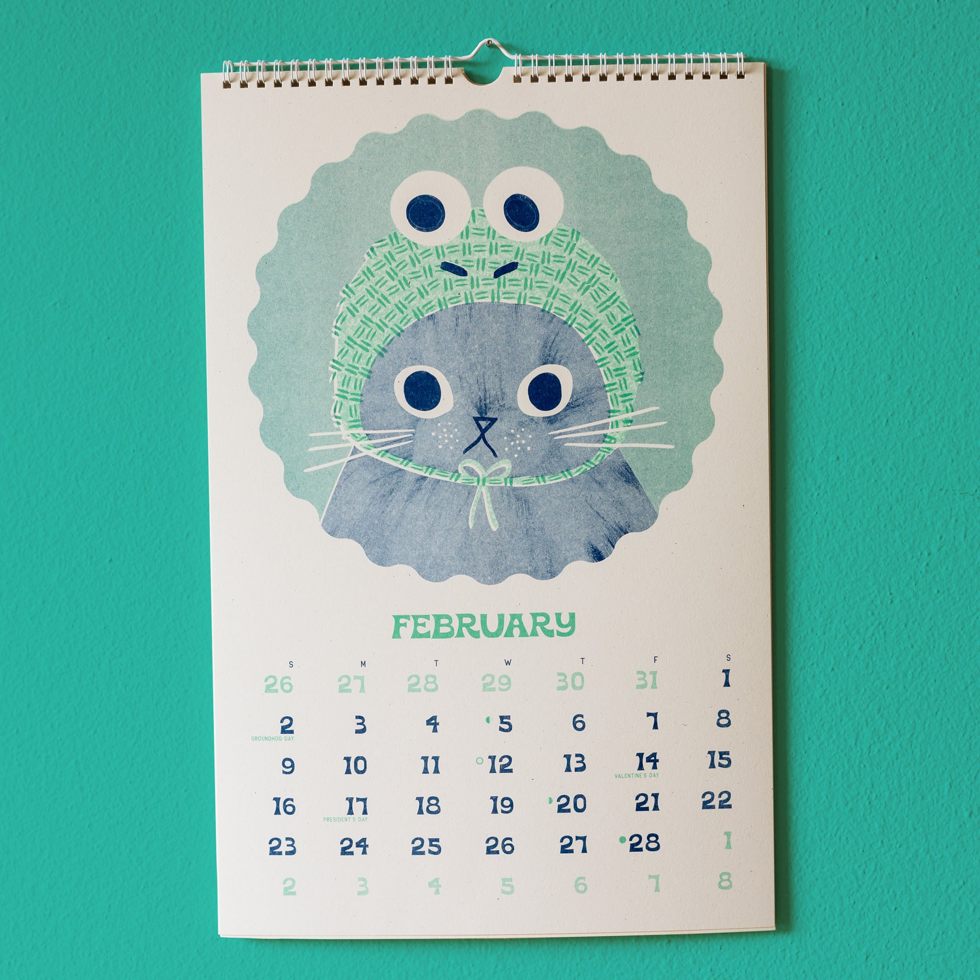 2025 Risograph Wall Cat Calendar Ain't Life Grand? Bromstad