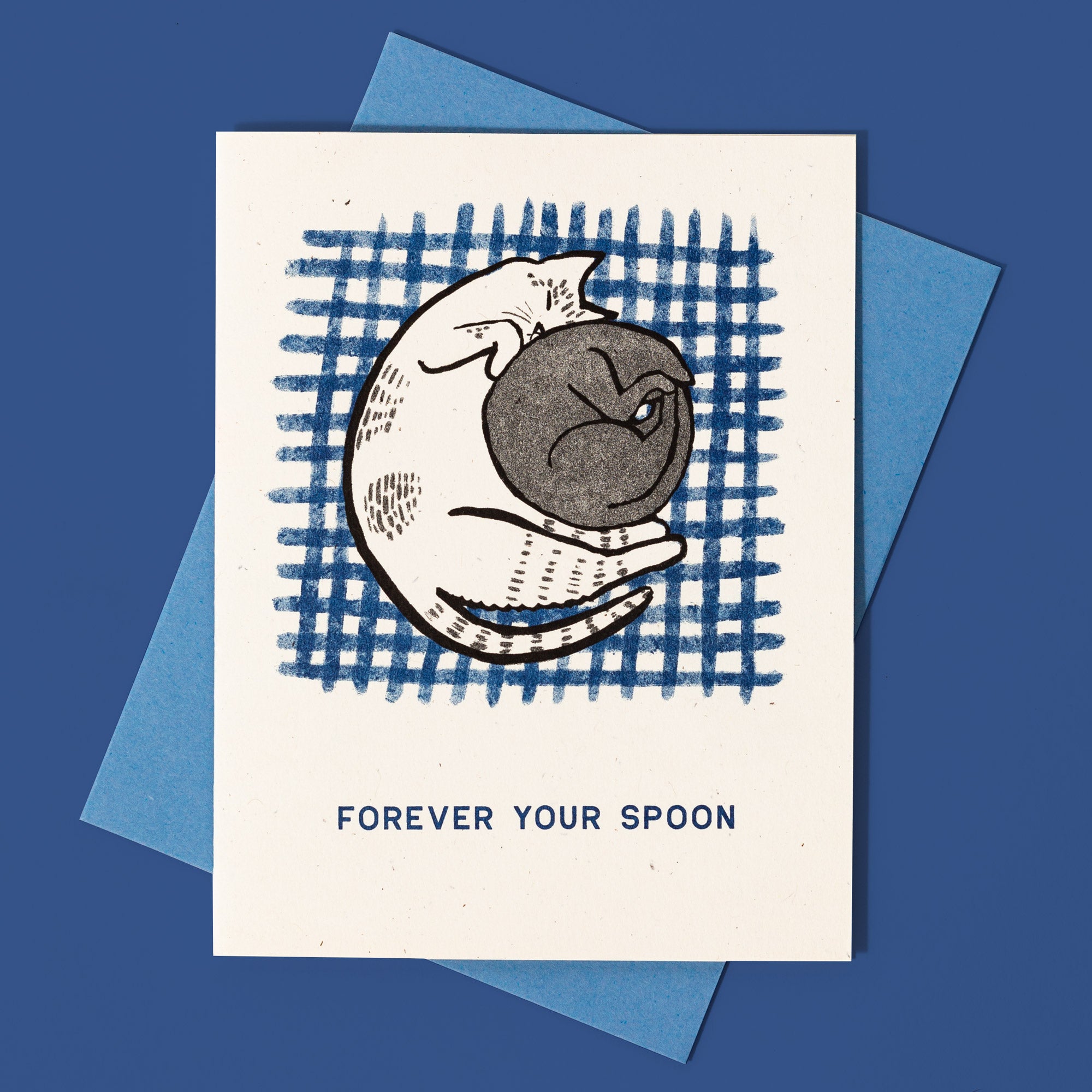 Forever Your Spoon - Risograph Card