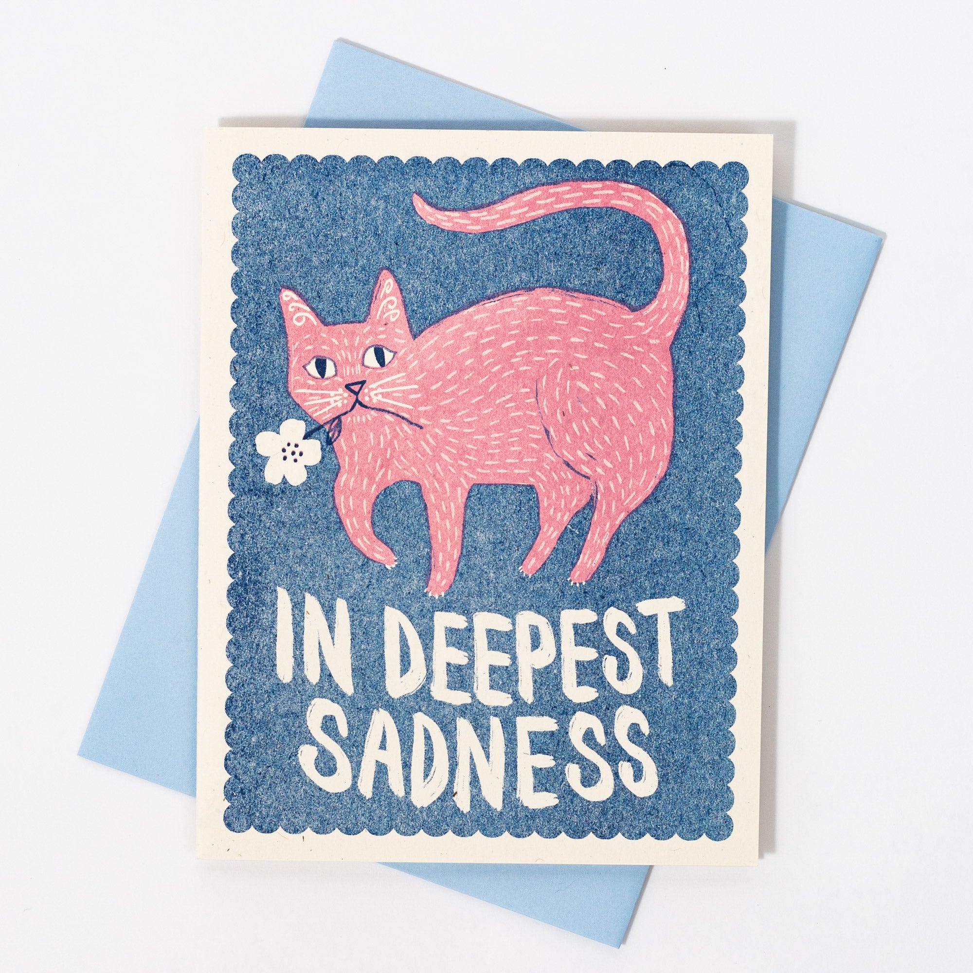 In Deepest Sadness - Risograph Sympathy Card