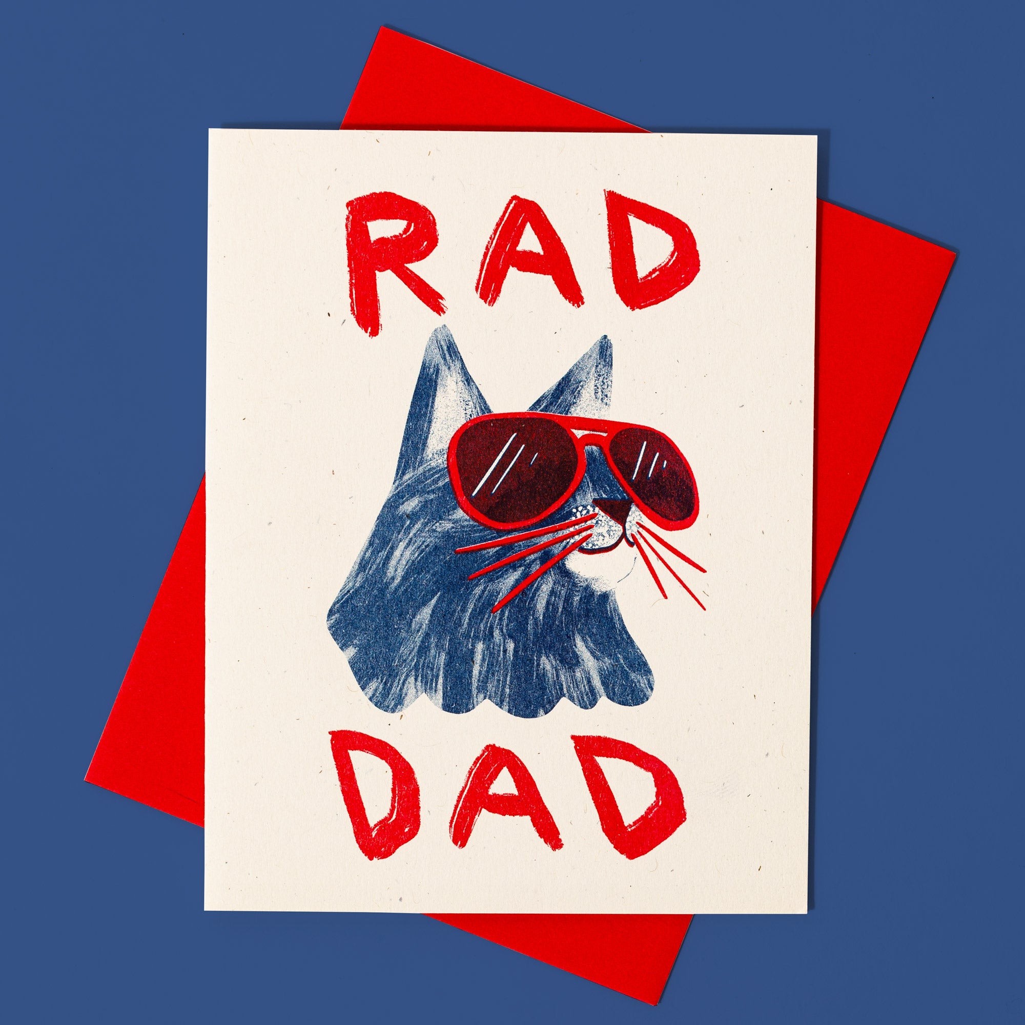 Rad Dad - Risograph Card