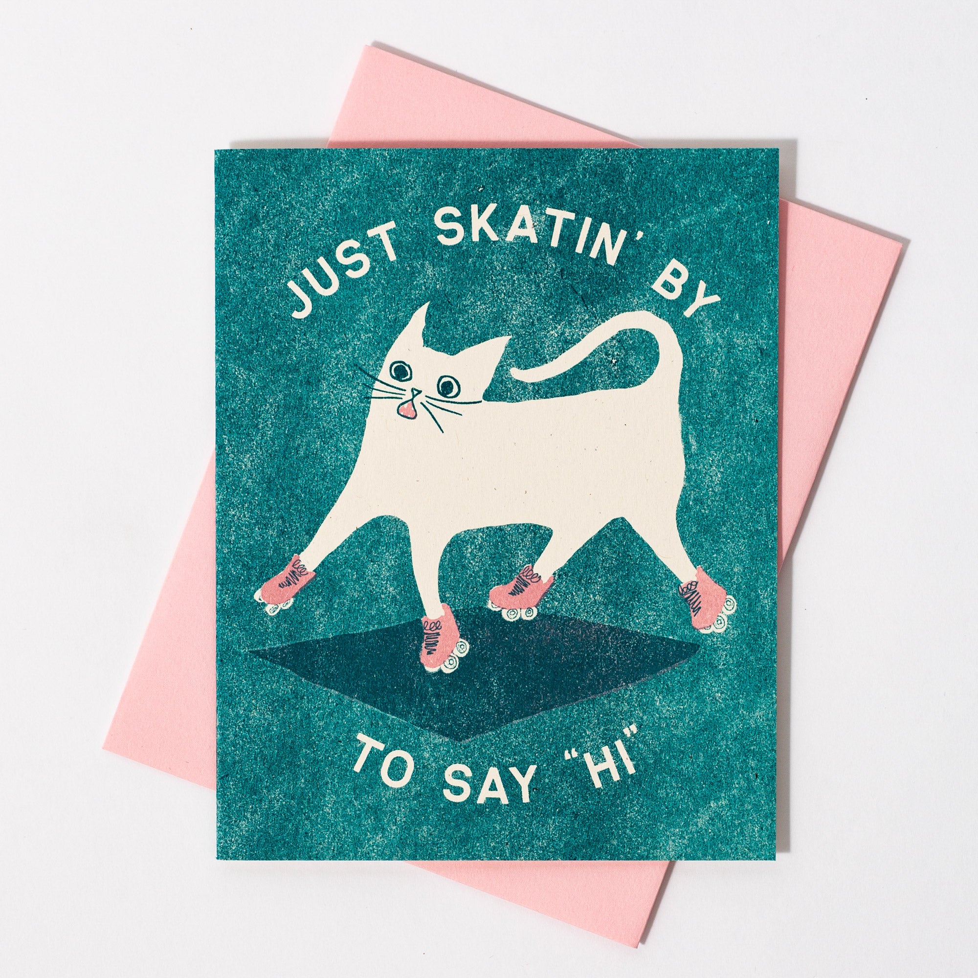 Just Skatin' By - Risograph Card