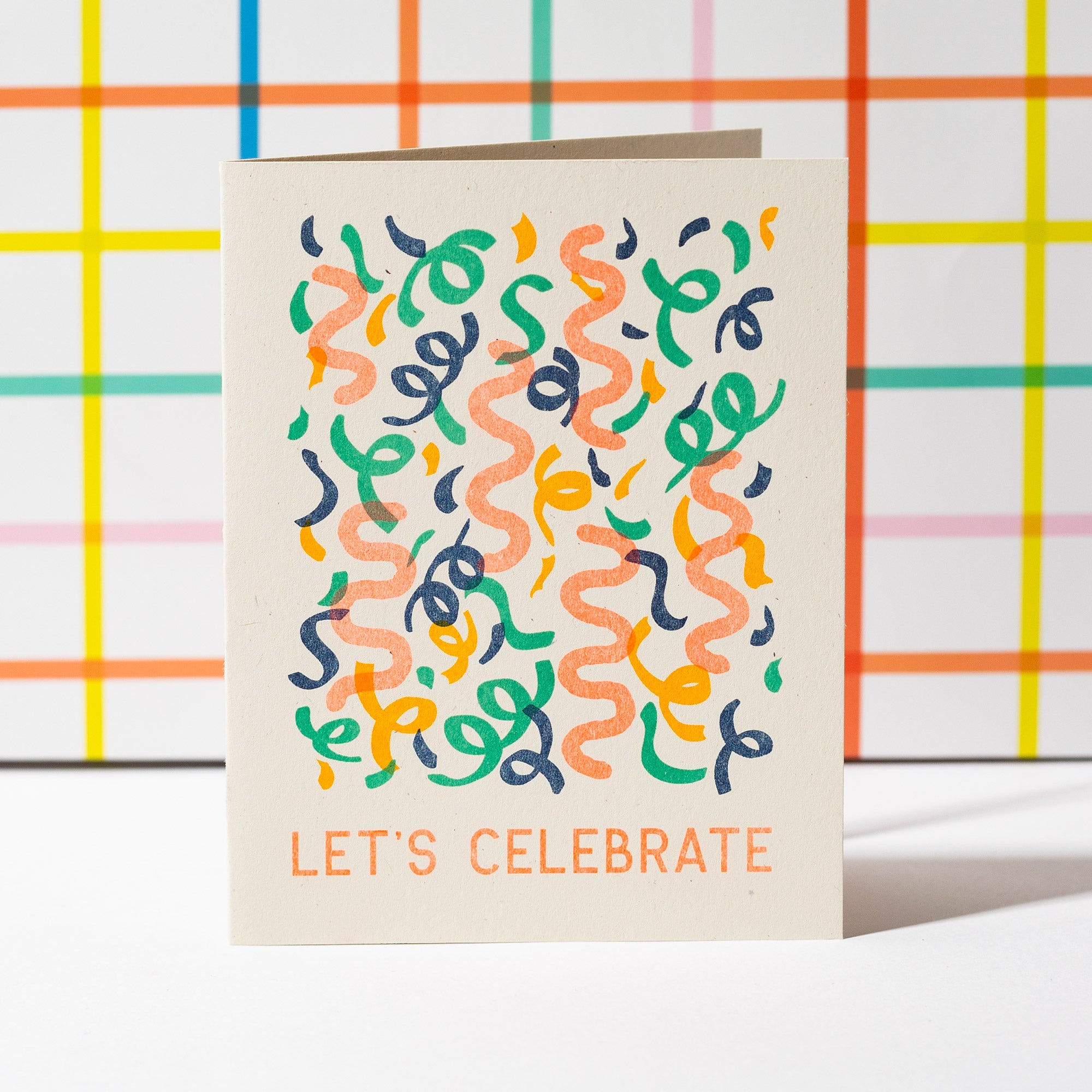 Let's Celebrate - Risograph Card