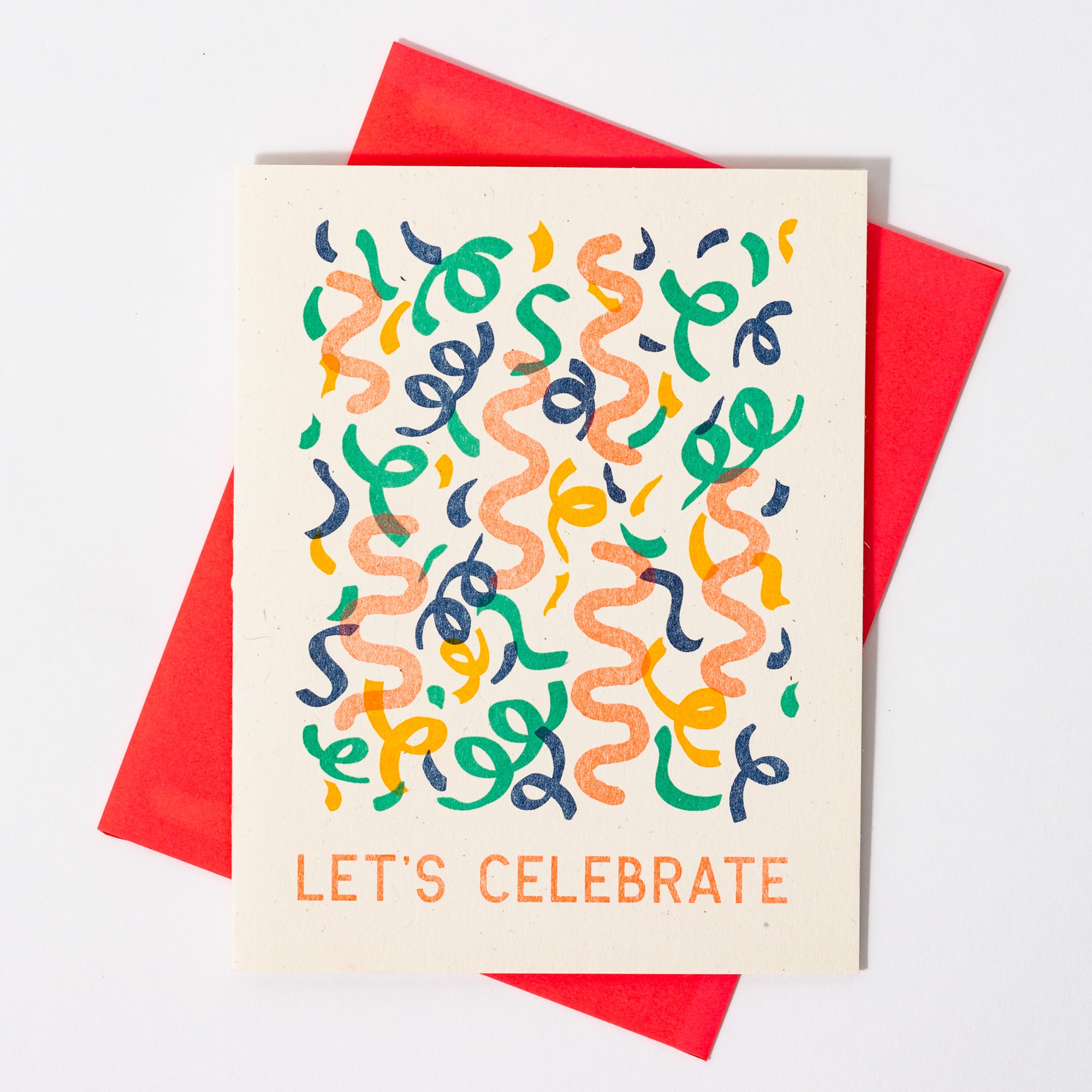 Let's Celebrate - Risograph Card