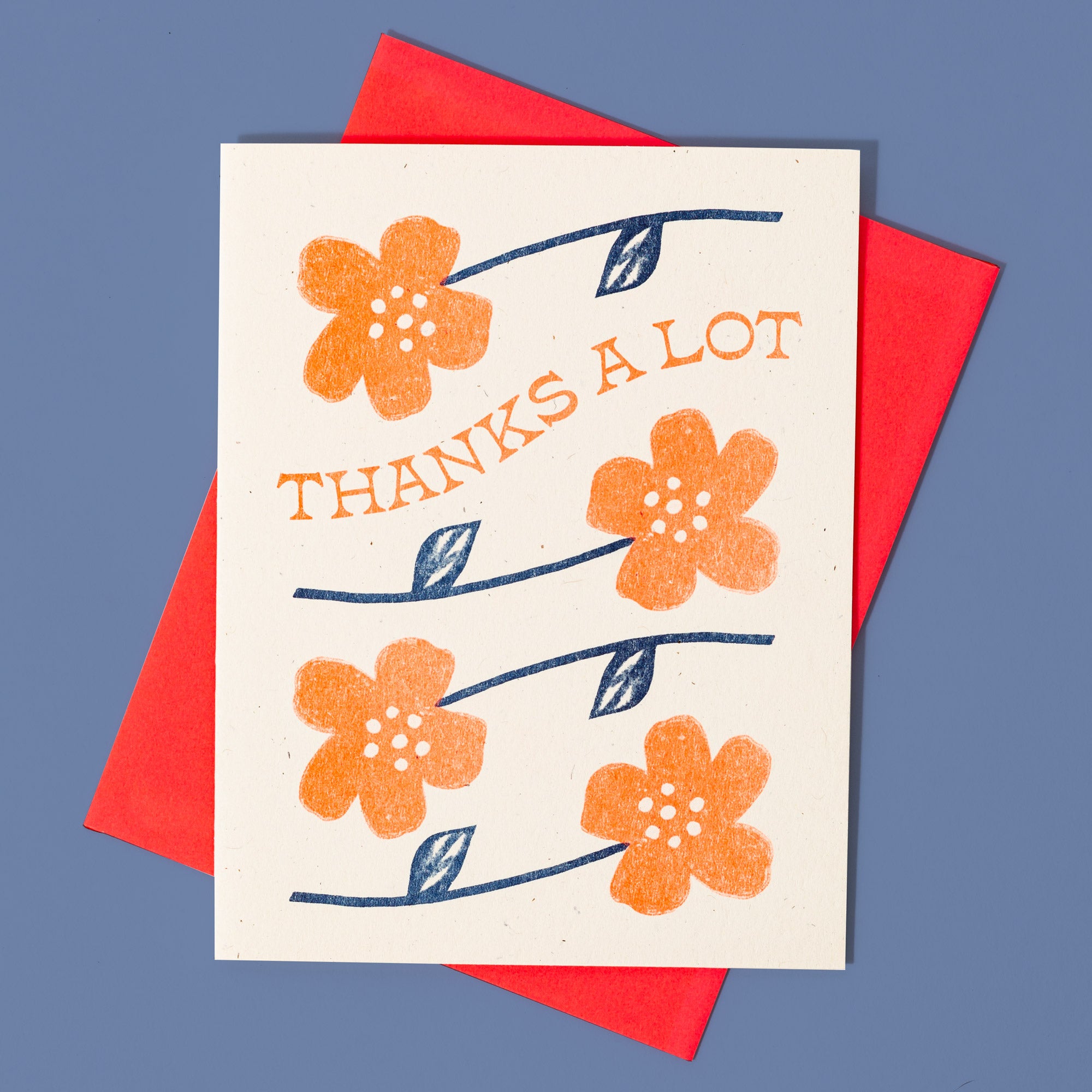 Thanks A Lot - Risograph Greeting Card