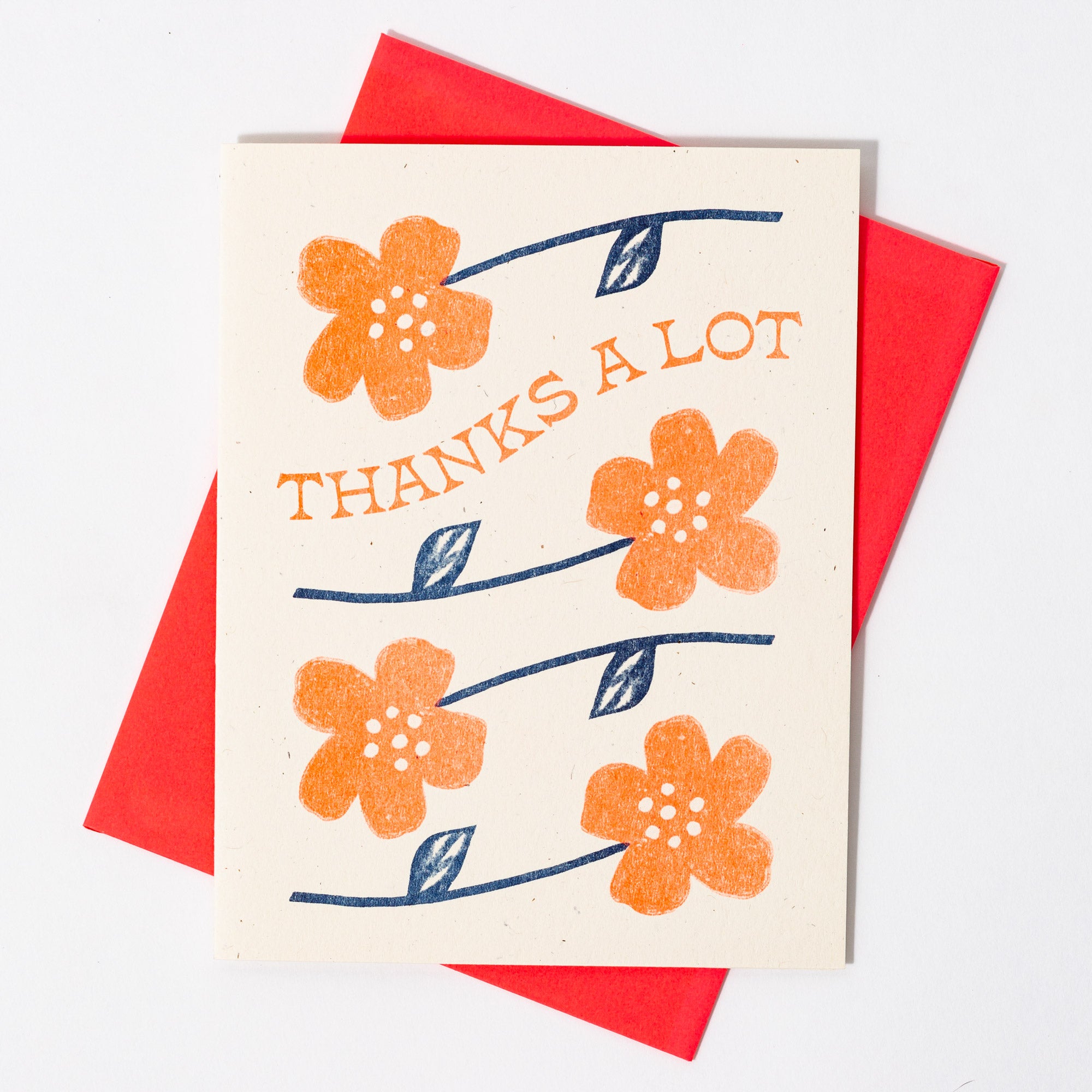 Thanks A Lot - Risograph Greeting Card