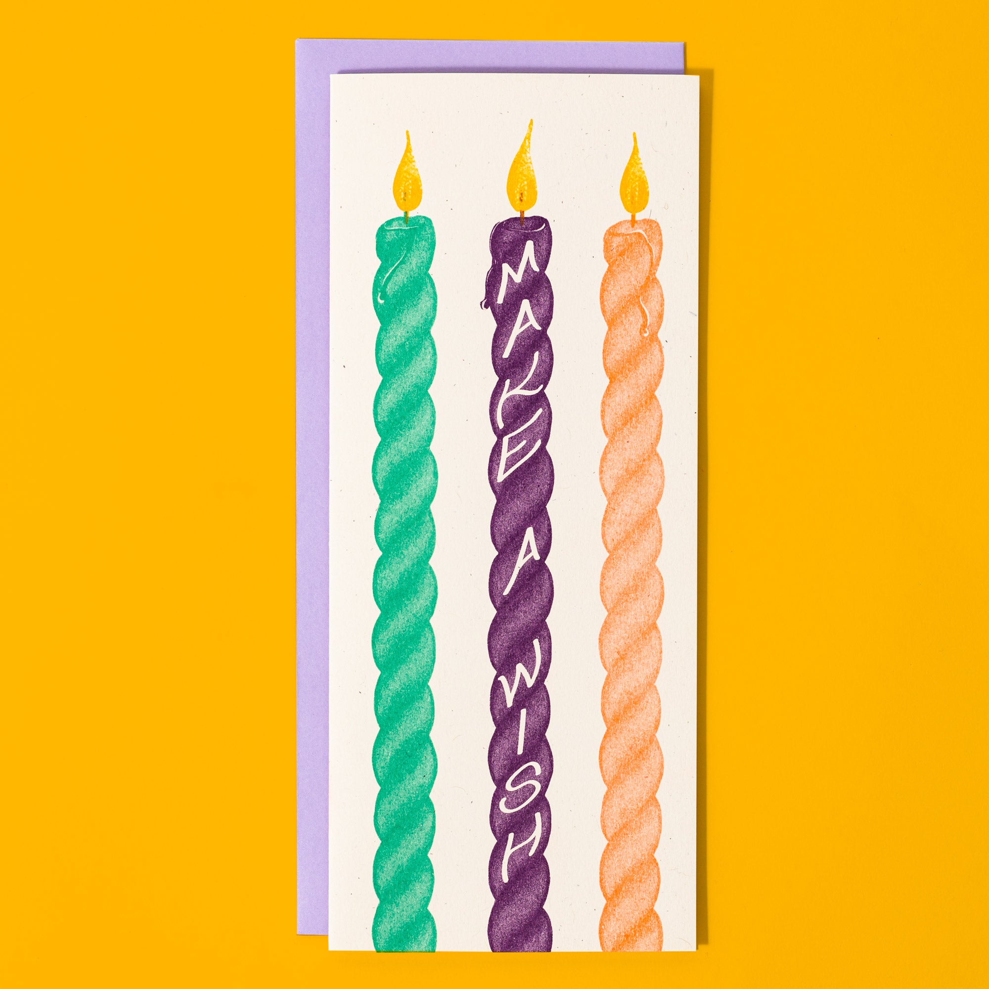 Make a Wish - Risograph Birthday Card