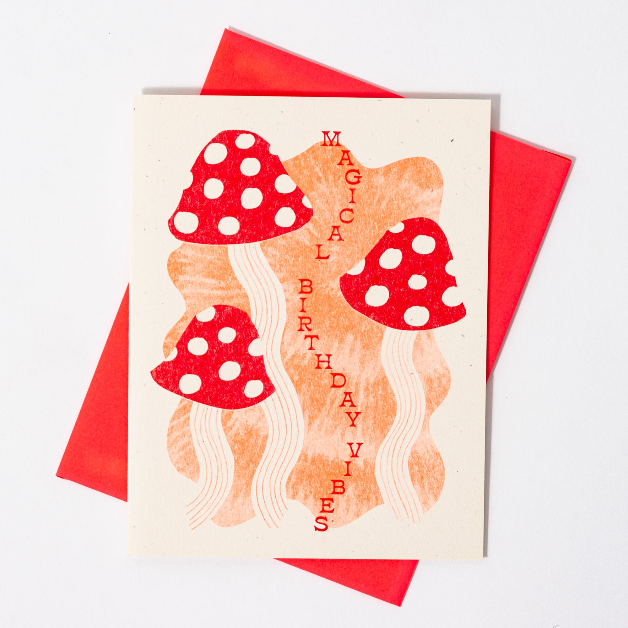 Magical Birthday Vibes - Risograph Card