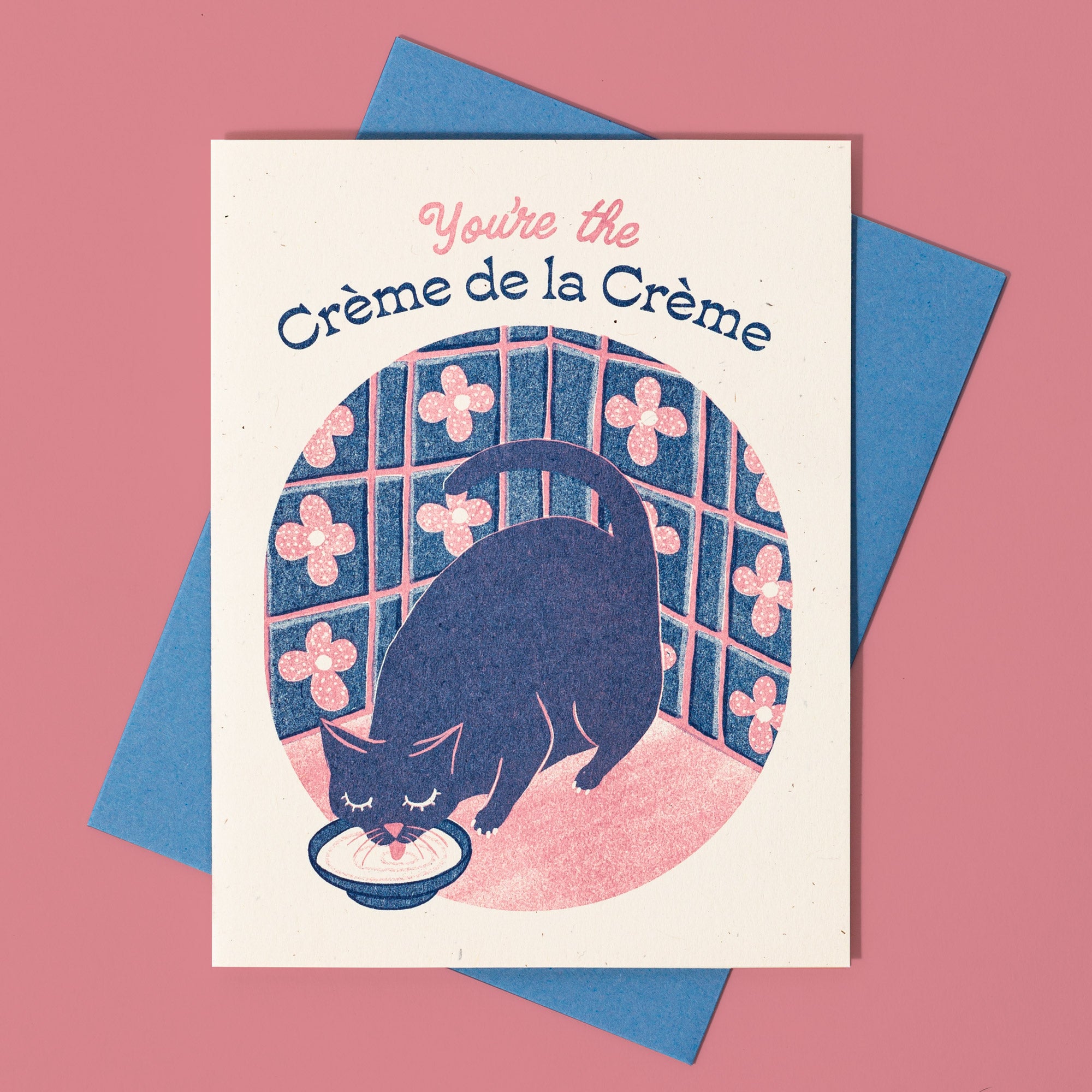 Crème de la Crème - Risograph Greeting Card