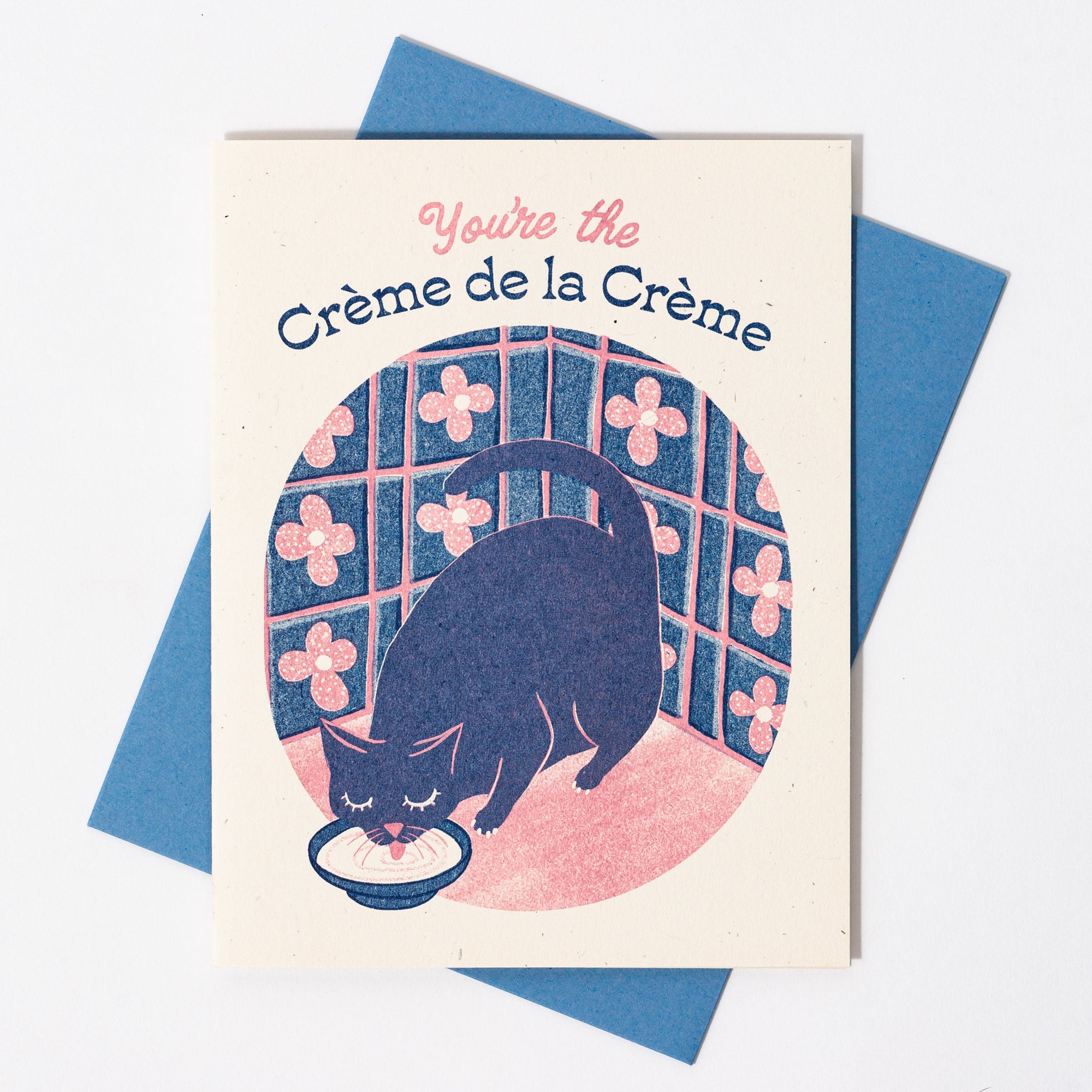 Crème de la Crème - Risograph Greeting Card