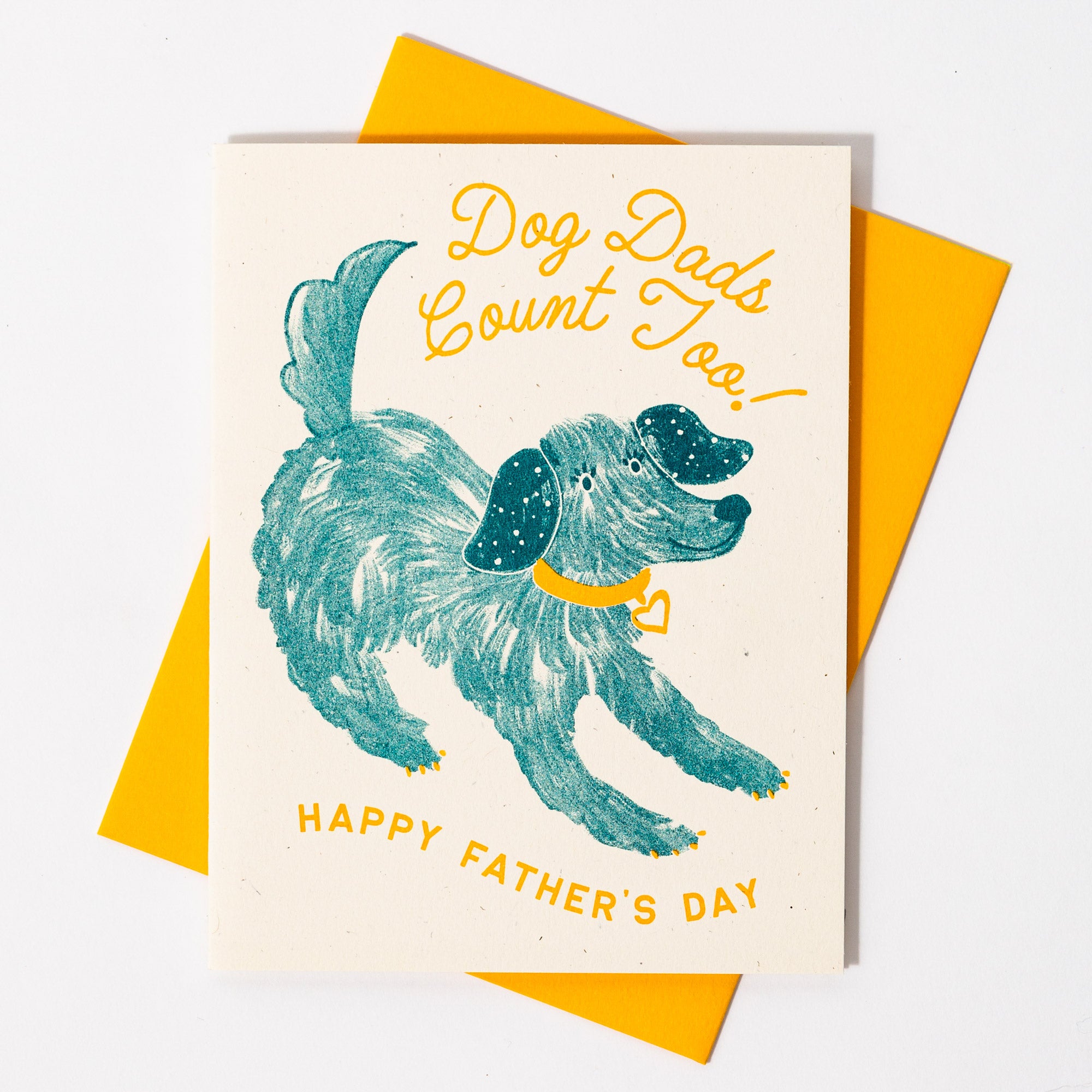 Dog Dads Count Too - Risograph Father's Day Card