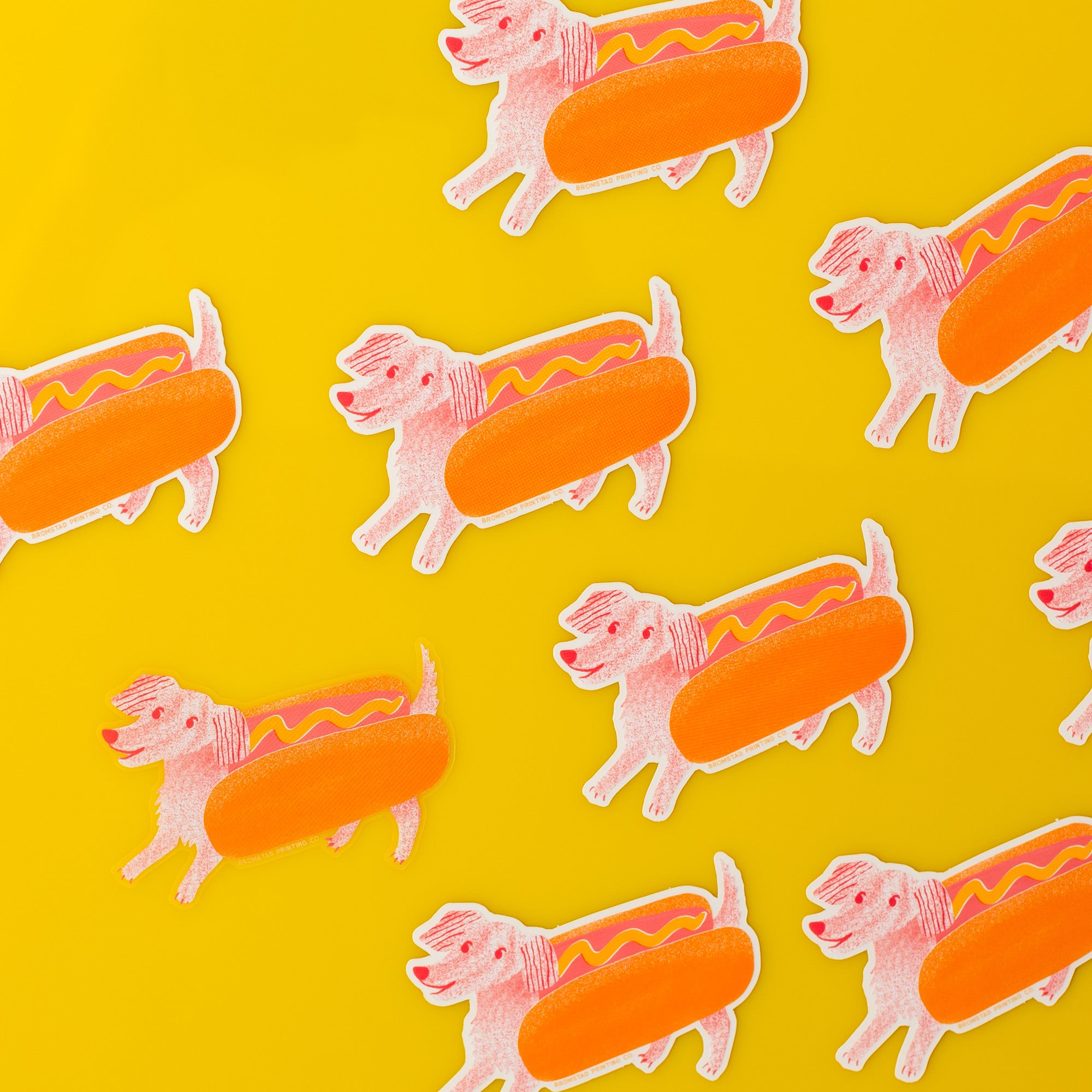 Hot Dog Clear Sticker