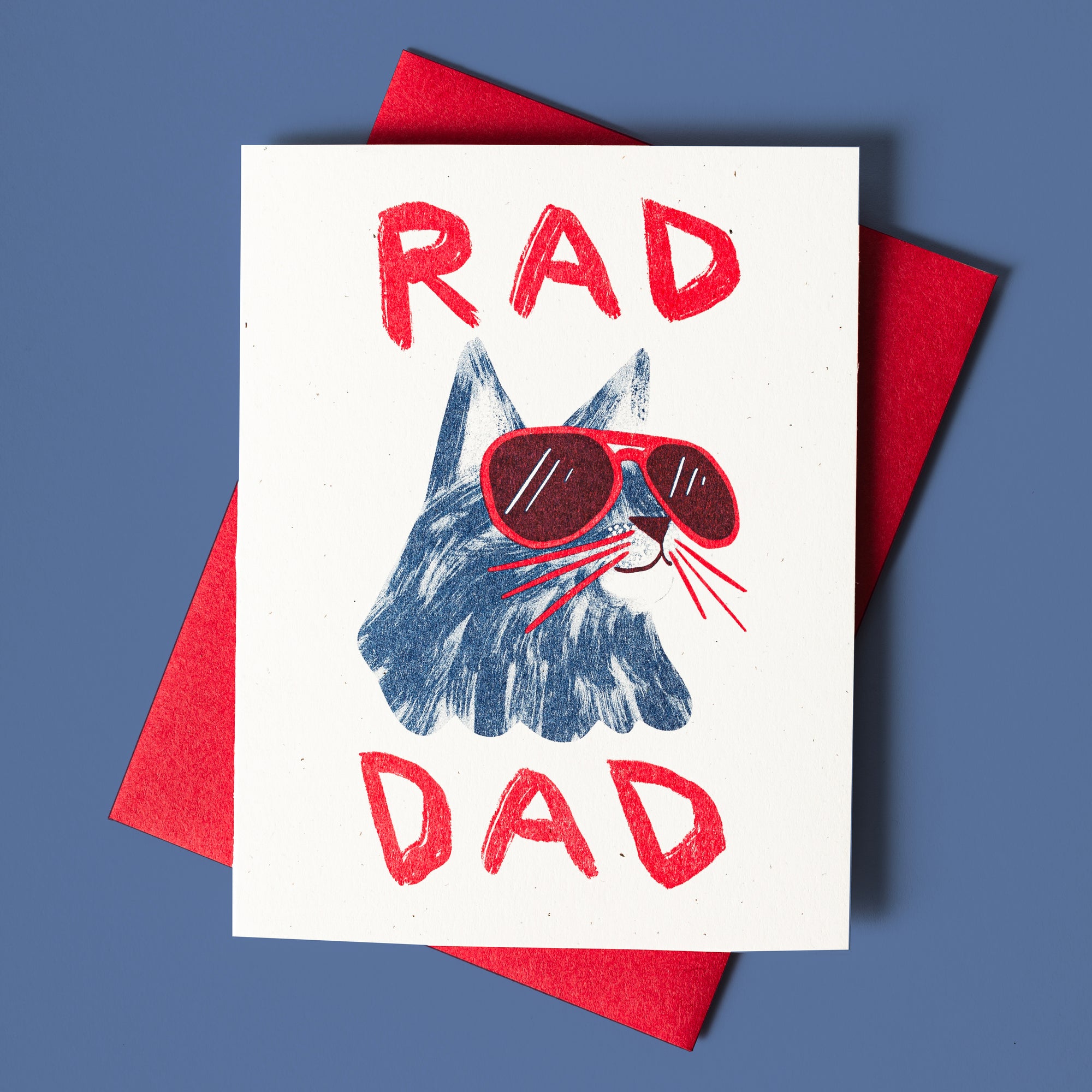 Rad Dad - Risograph Card