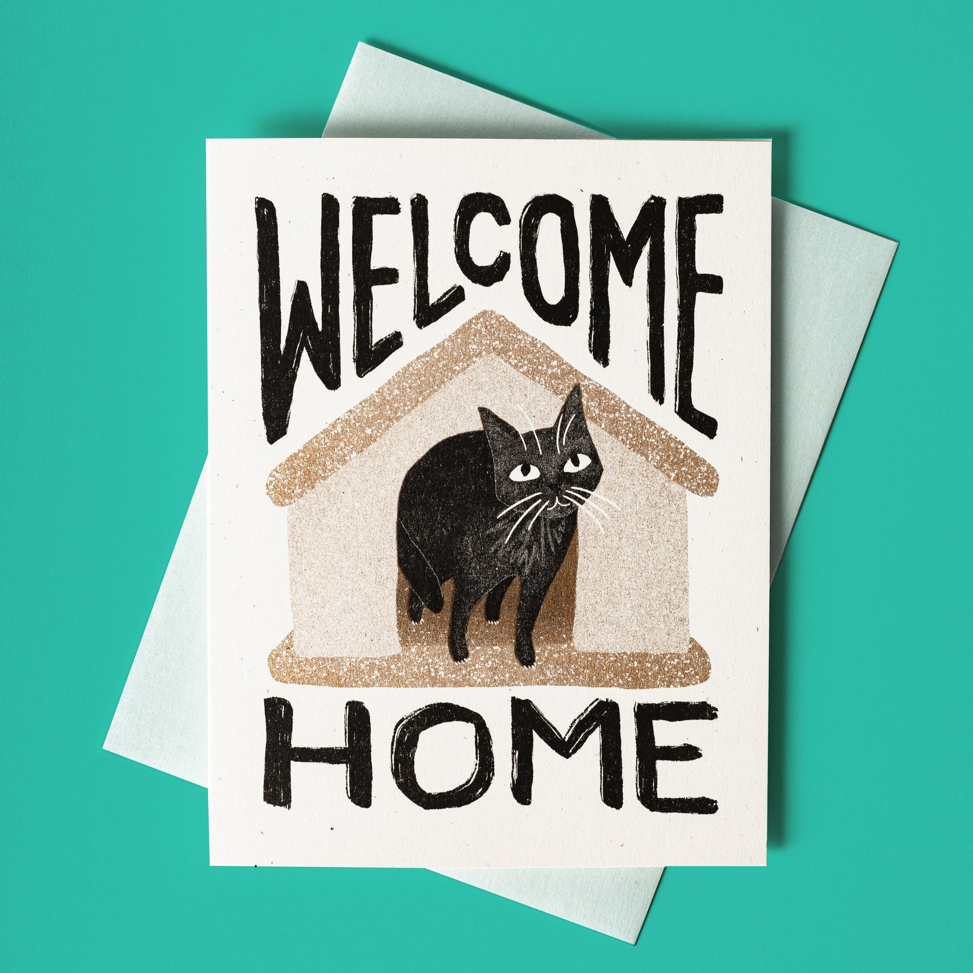 Welcome Home - Risograph Card