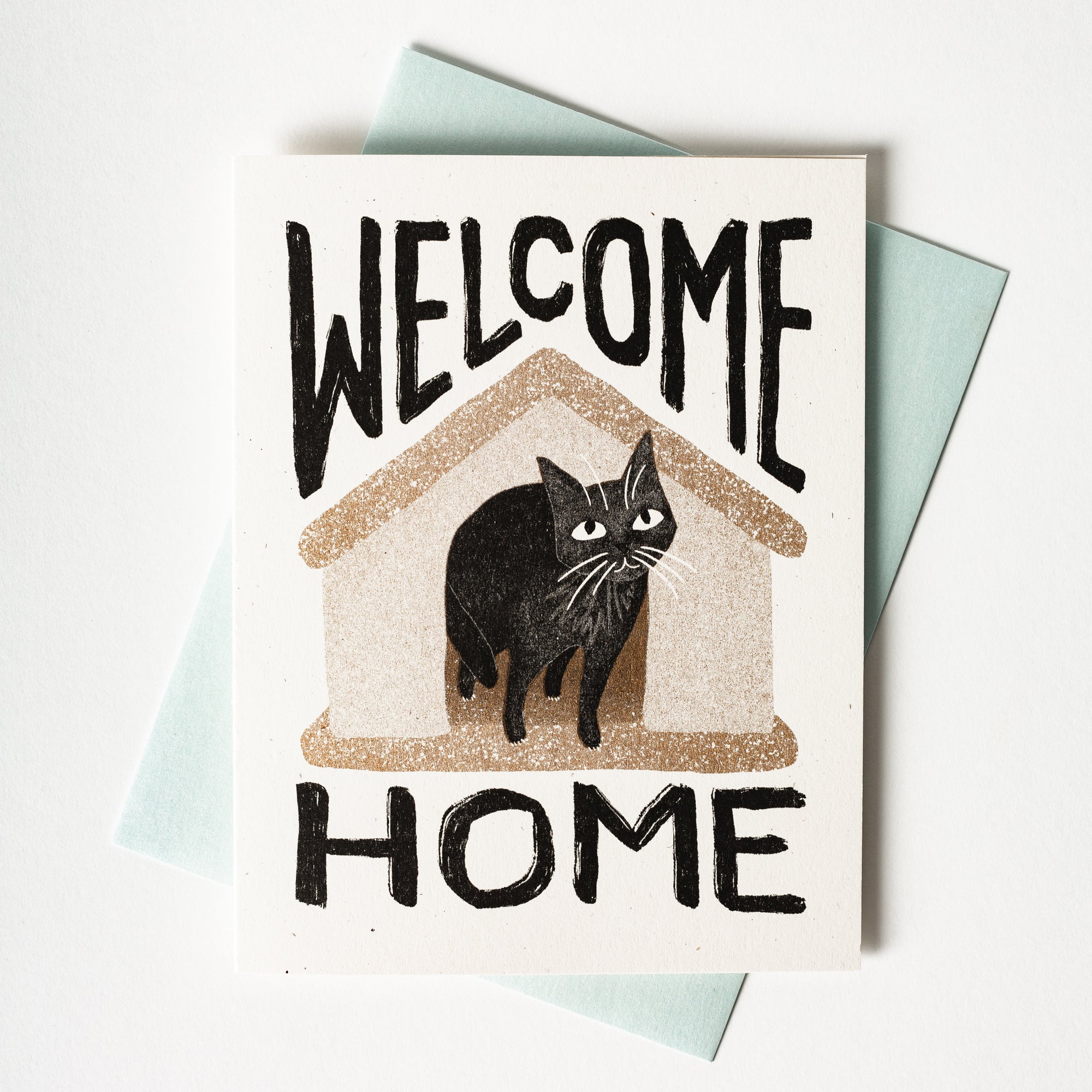 Welcome Home - Risograph Card
