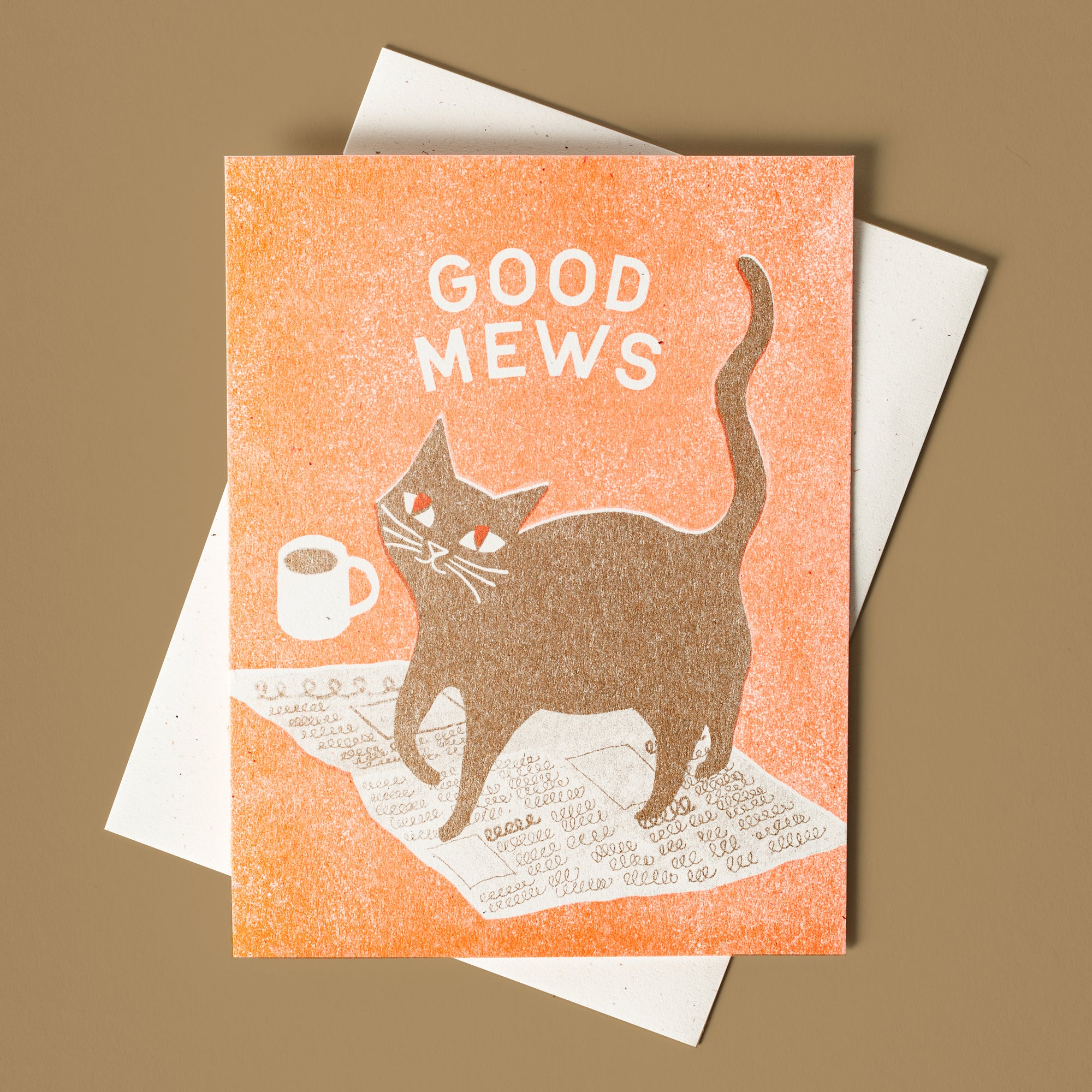 Good Mews - Risograph Card