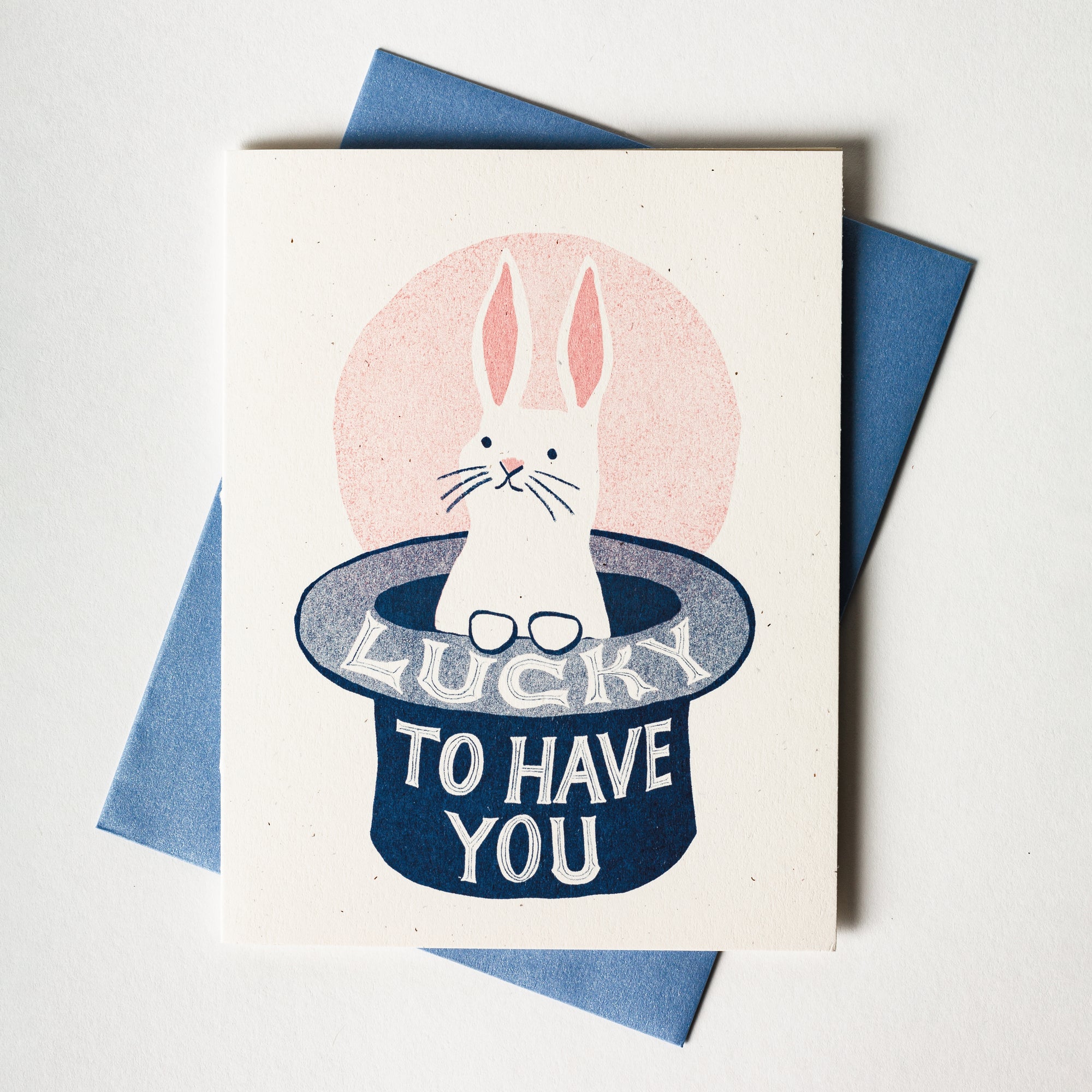Lucky To Have You - Risograph Card