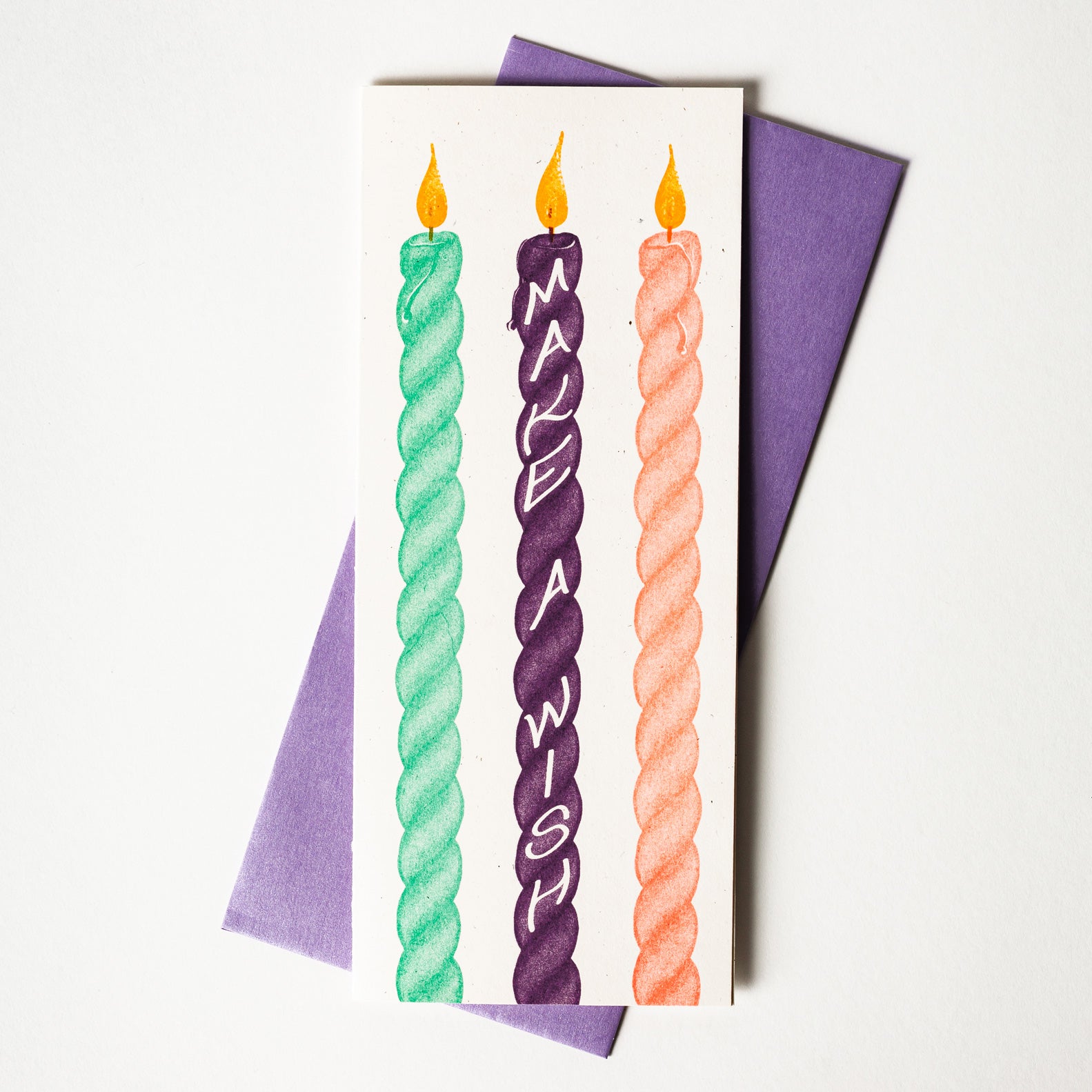 Make a Wish - Risograph Birthday Card