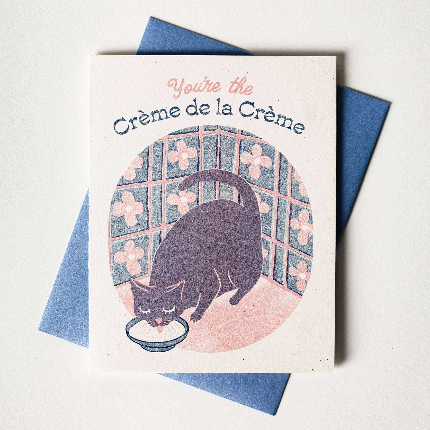 Crème de la Crème - Risograph Greeting Card