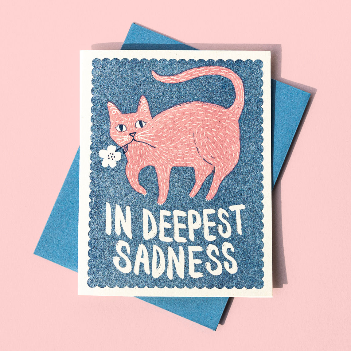 In Deepest Sadness - Risograph Sympathy Card