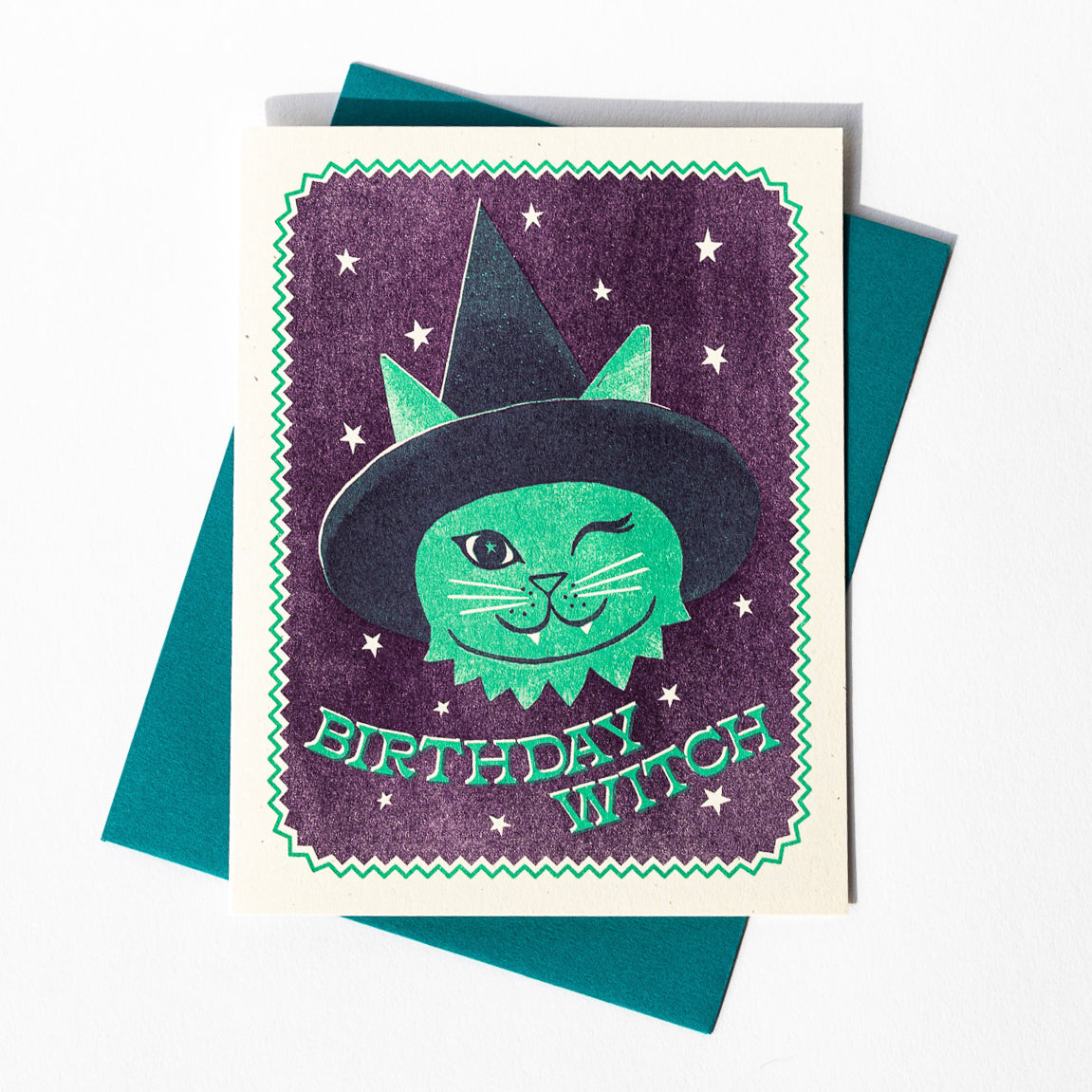 Birthday Witch - Risograph Card