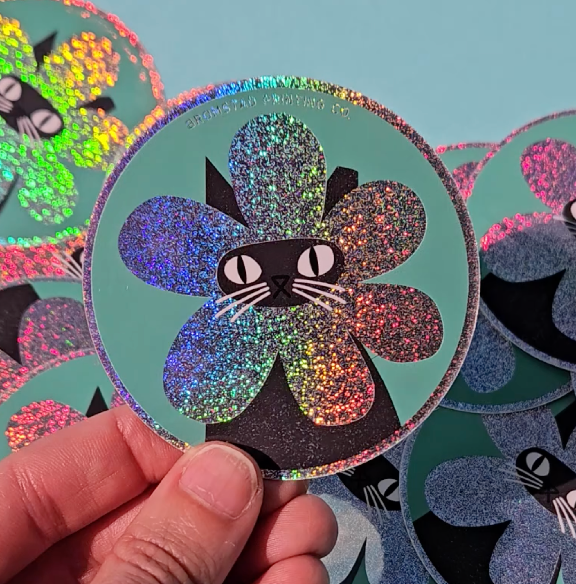 Rarest Bloom Sparkle Sticker β Bromstad Printing Co.