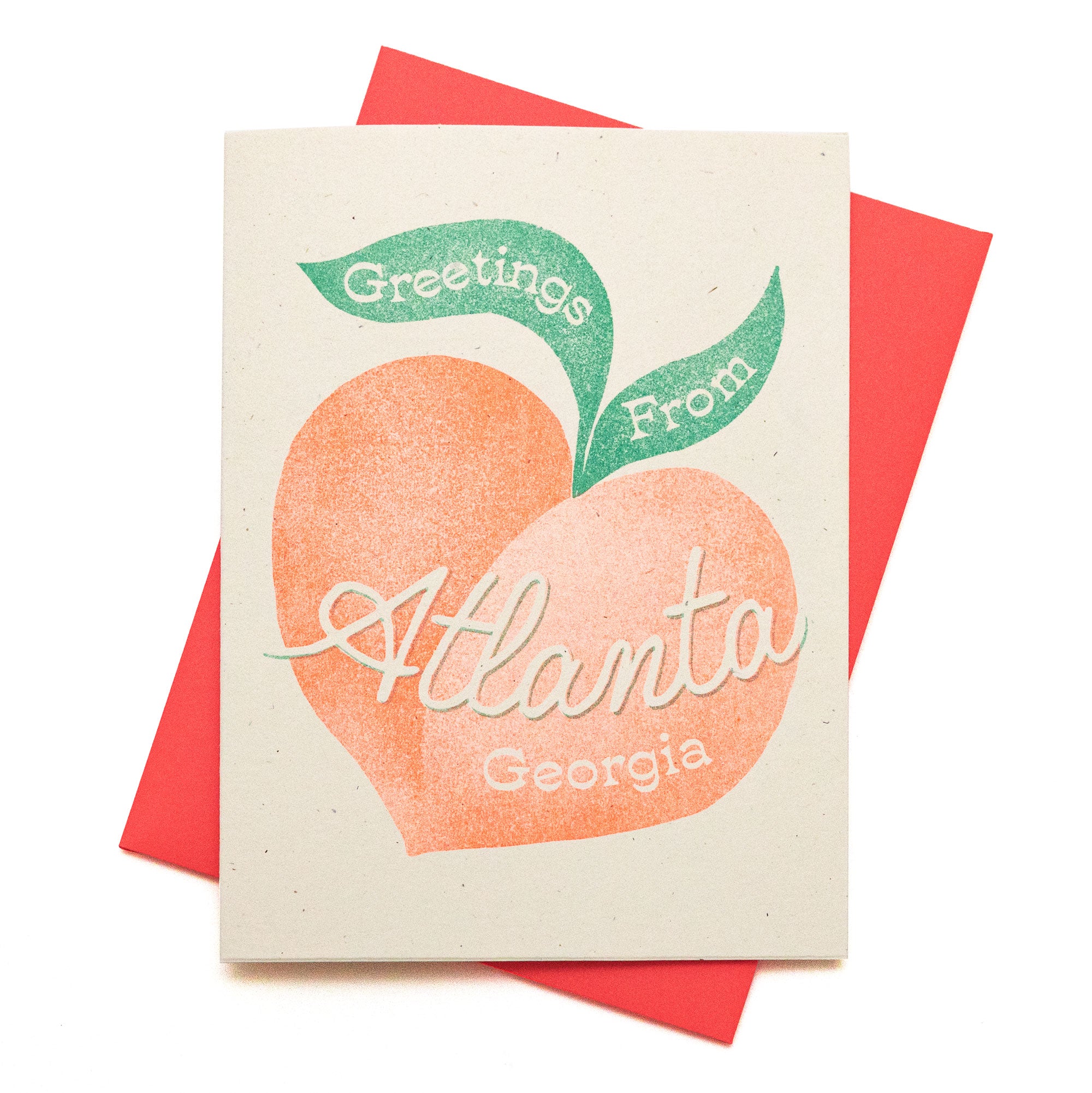 Greetings From Atlanta - Risograph Card