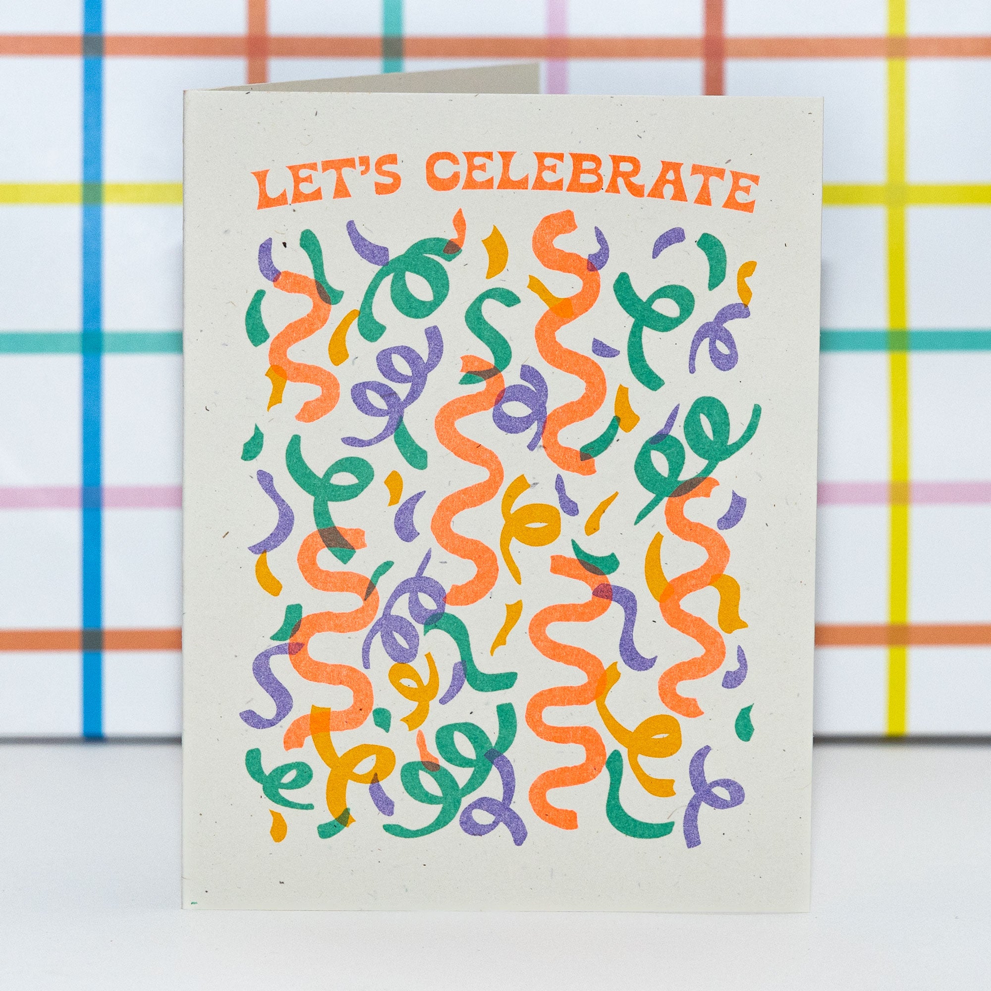 Let's Celebrate - Risograph Card