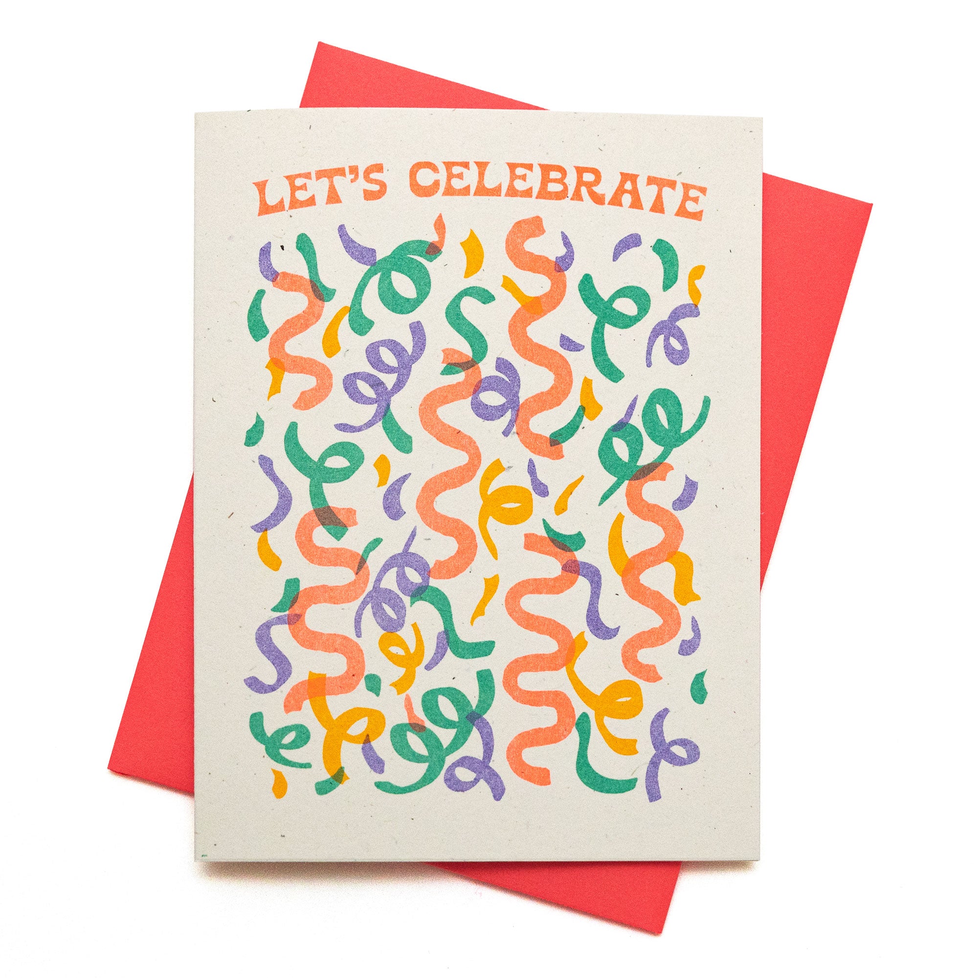 Let's Celebrate - Risograph Card