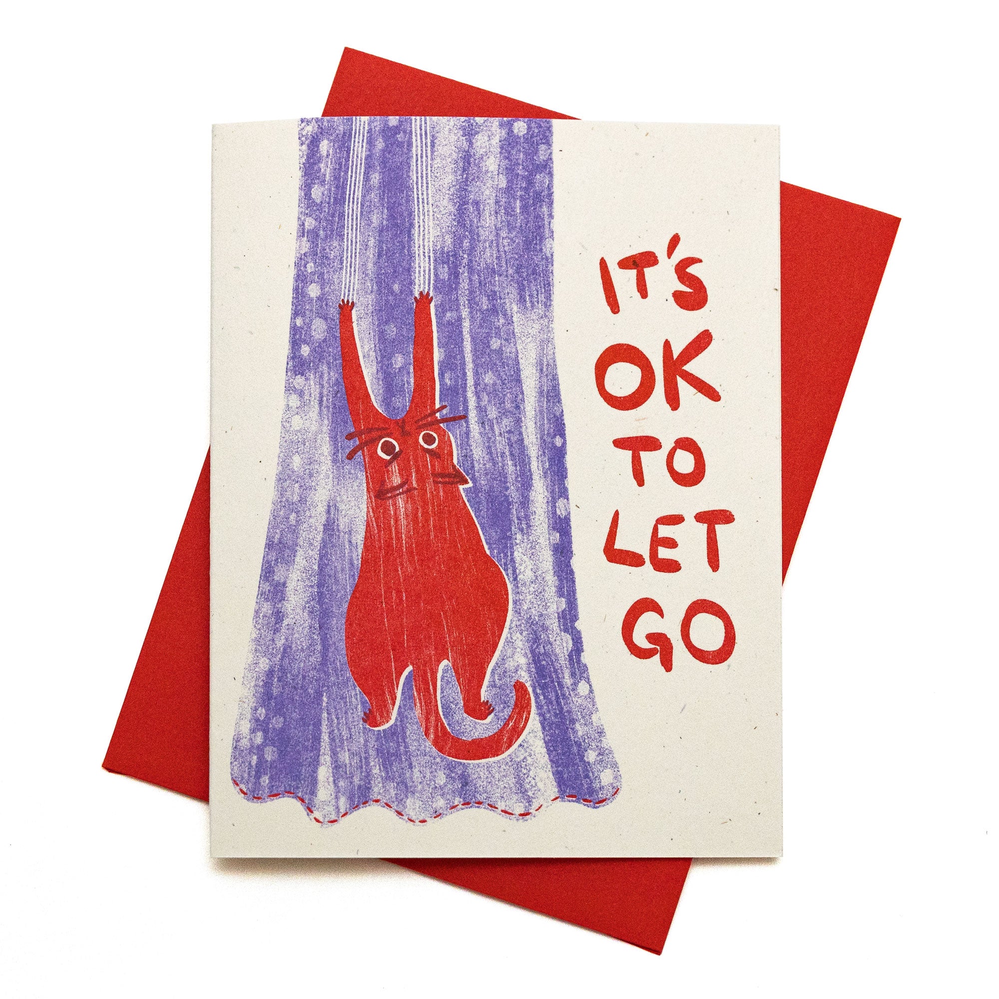 It's OK To Let Go - Risograph Card