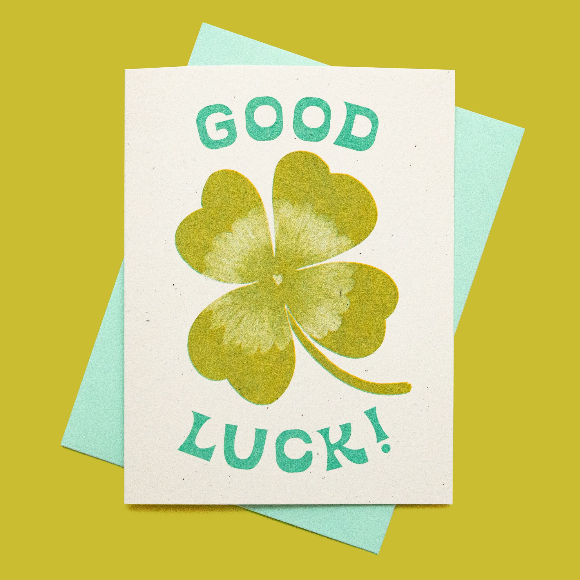 Good Luck - Risograph Card