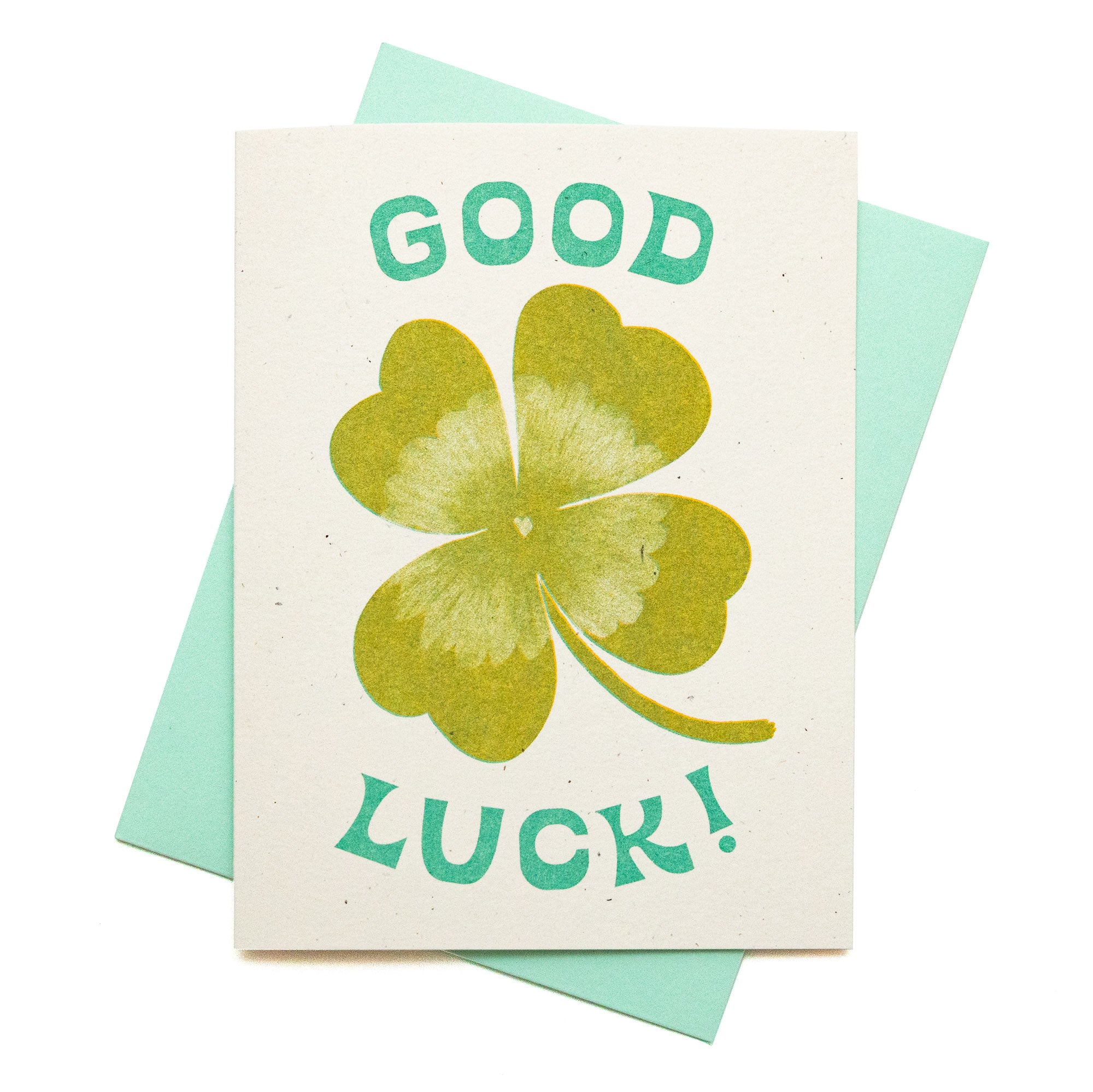 Good Luck - Risograph Card