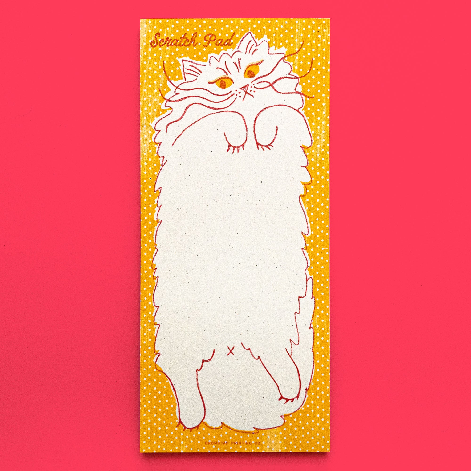 Scratch Pad Cat - Risograph Notepad