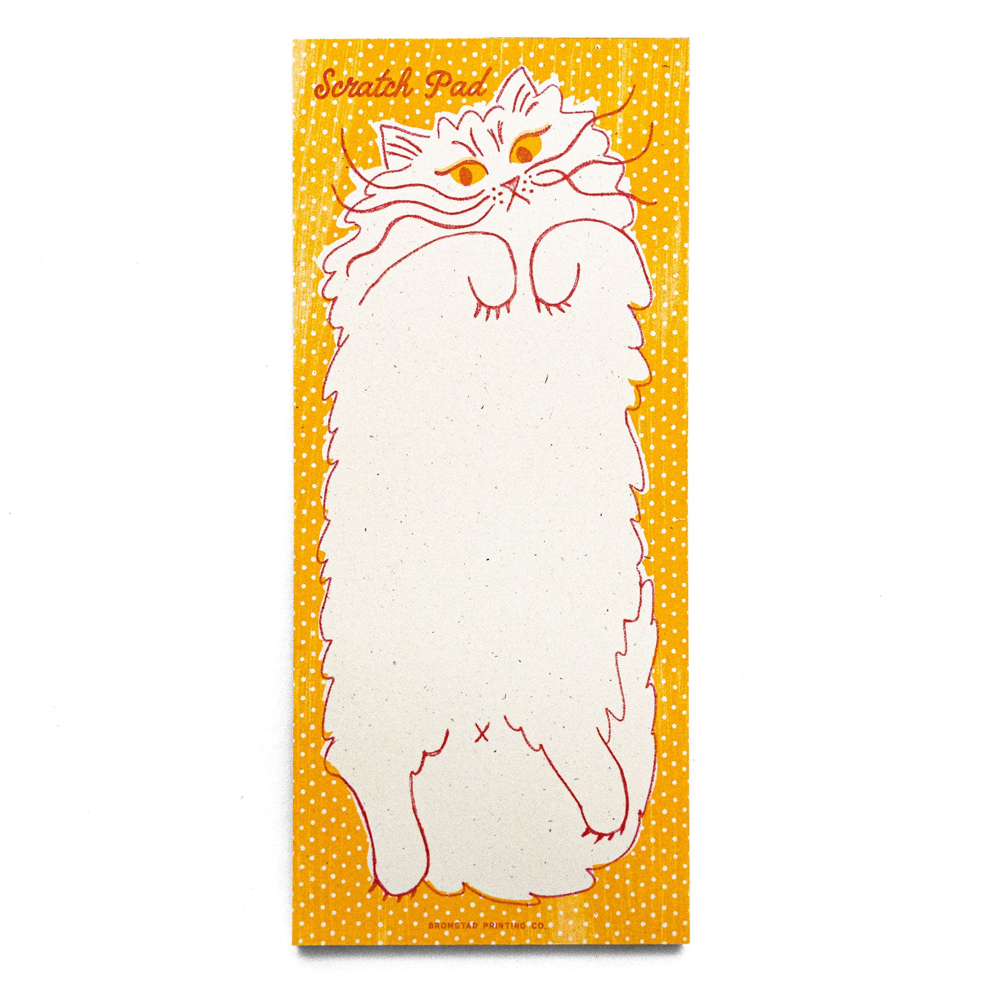 Scratch Pad Cat - Risograph Notepad