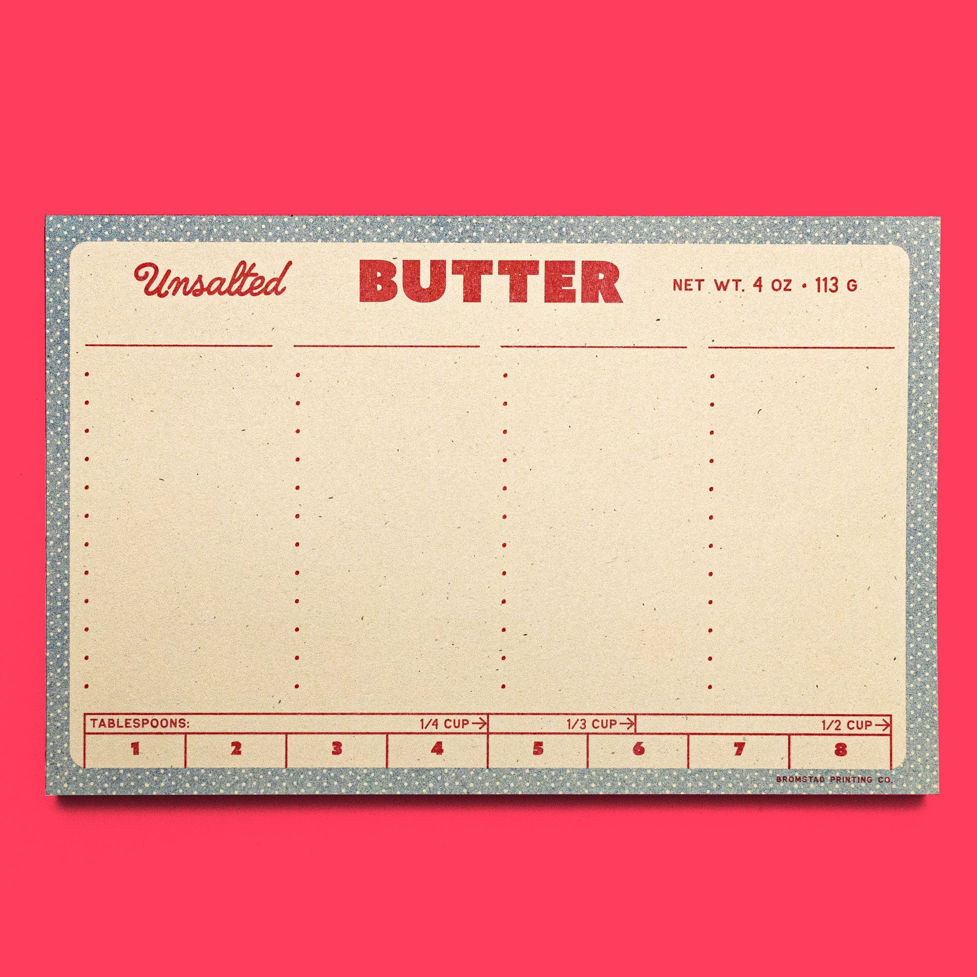 Butter - Risograph Notepad