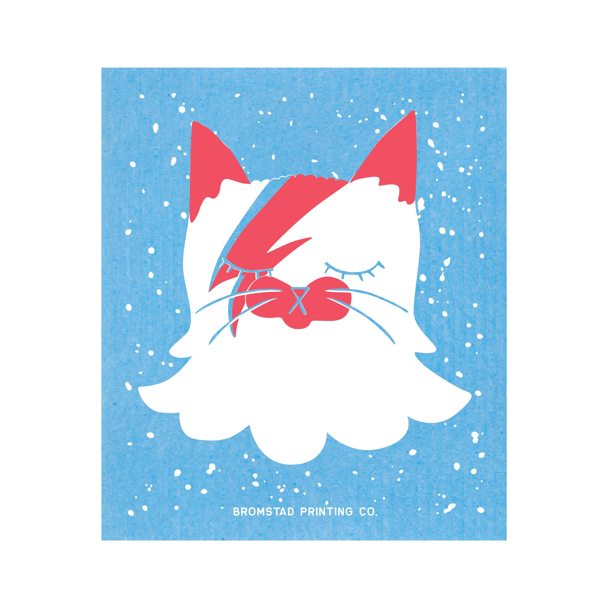 Bowie Cat - Swedish Dishcloth