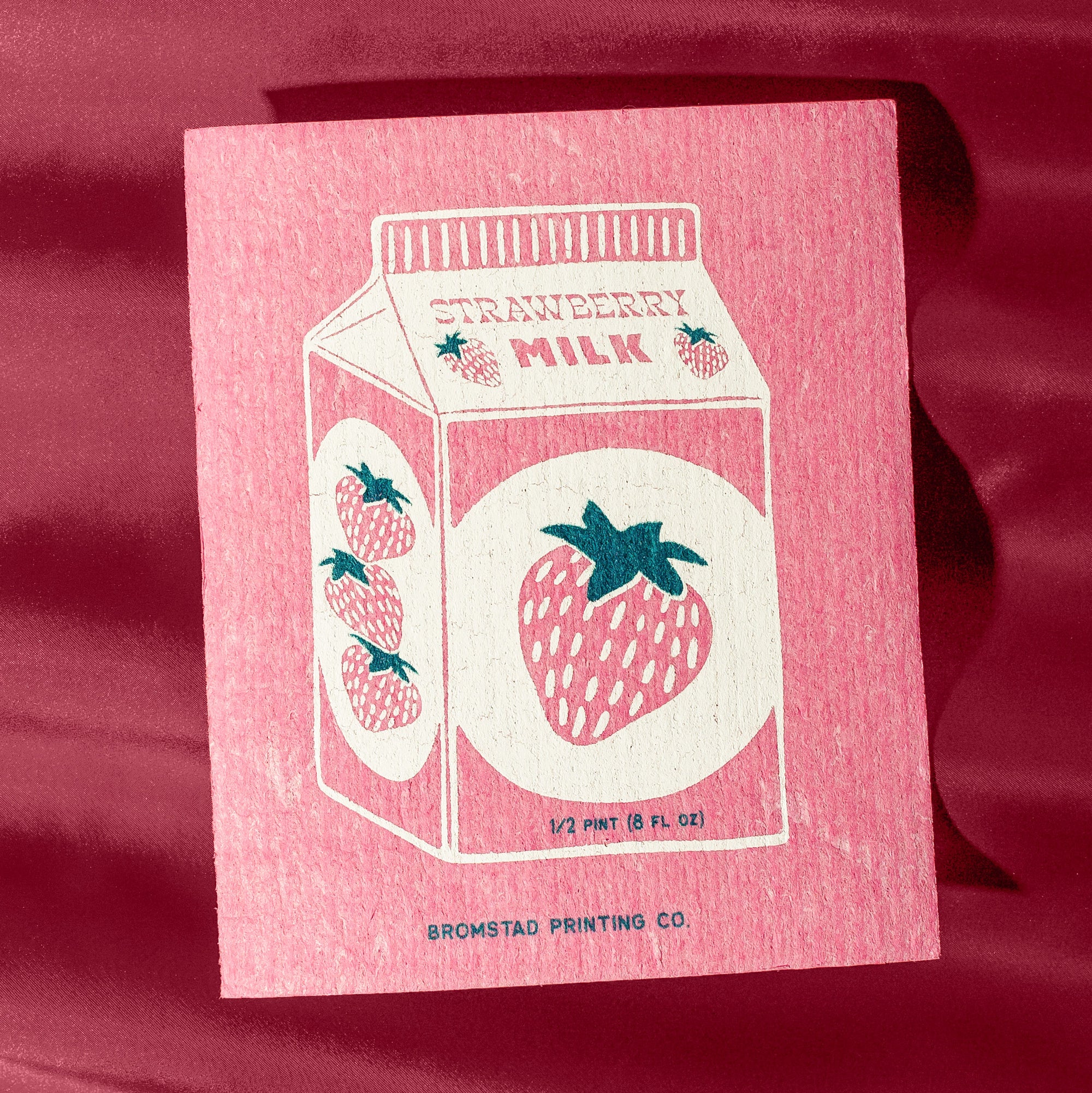 Strawberry Milk - Swedish Dishcloth