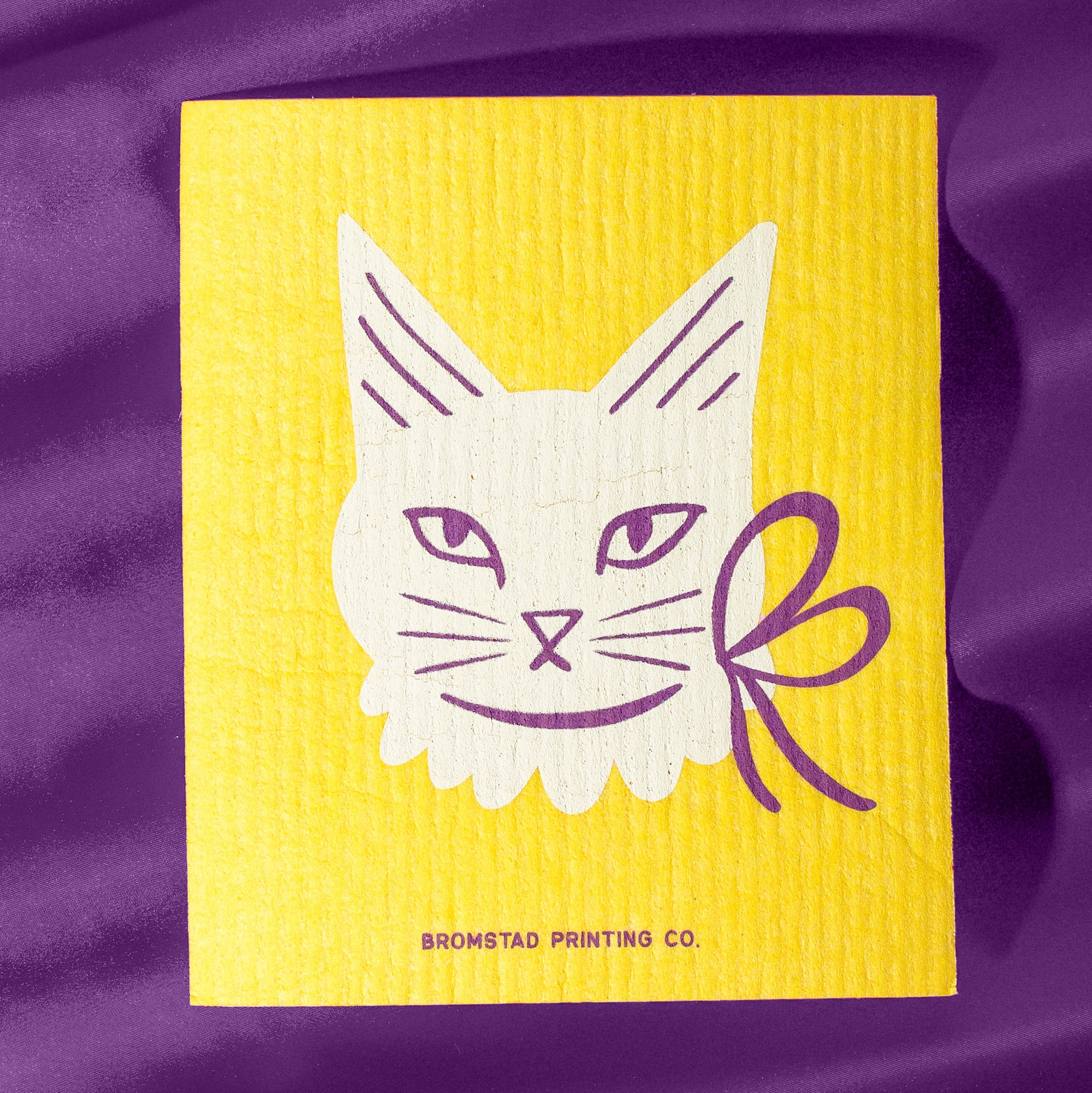 Ribbon Cat - Swedish Dishcloth