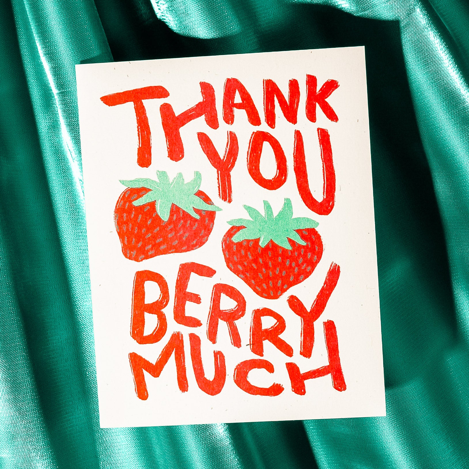 Thank You Berry Much - Risograph Card