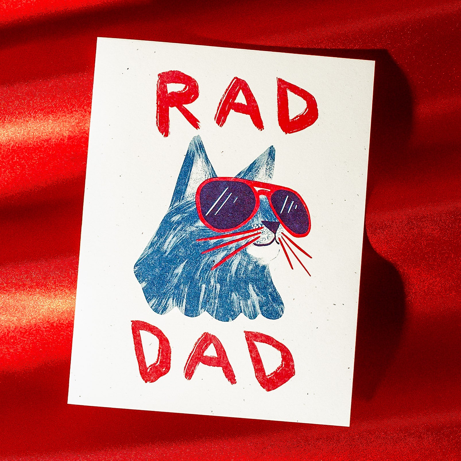 Rad Dad - Risograph Card