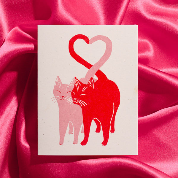 Love Cats Special Edition - Risograph Card – Bromstad Printing Co.