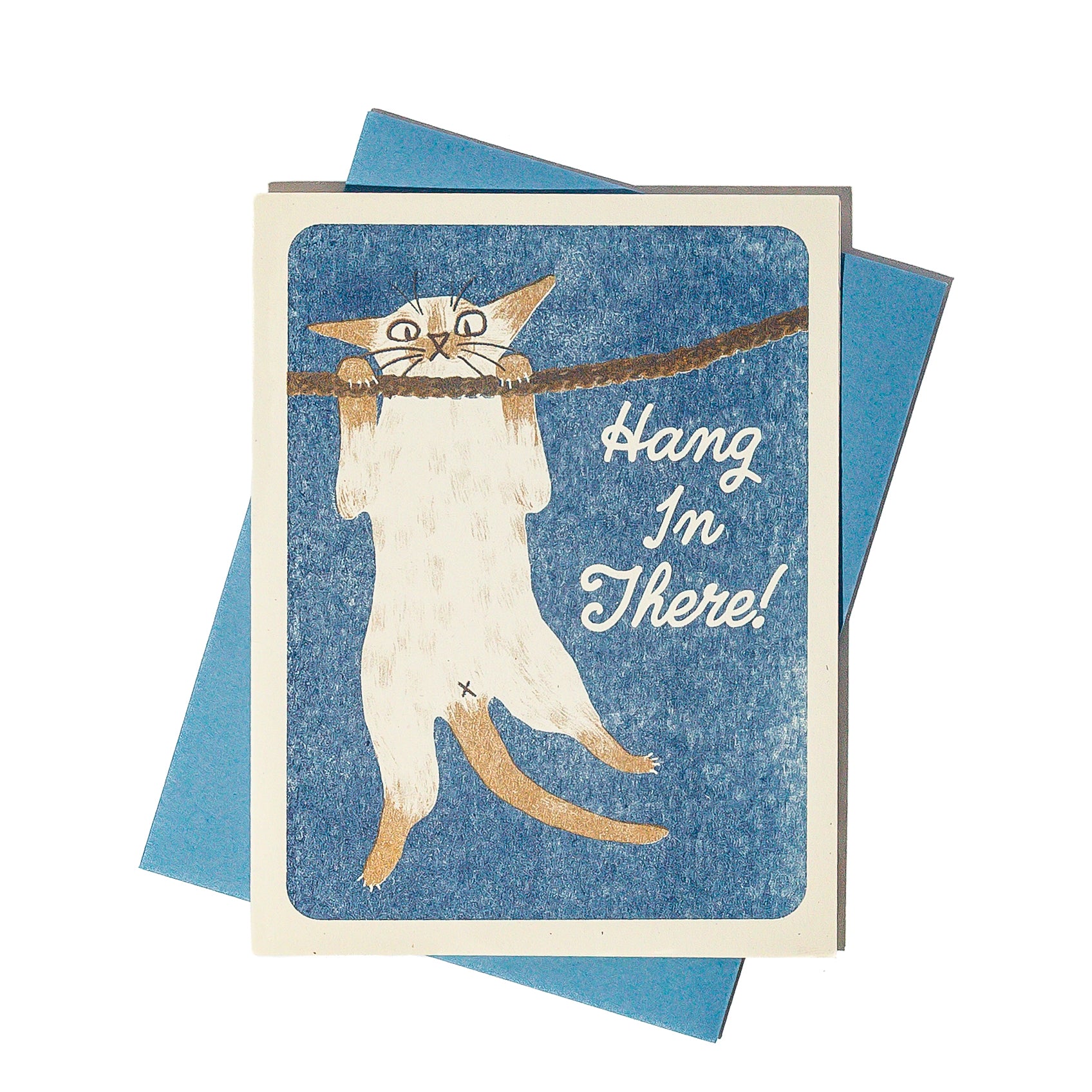 Hang In There! - Risograph Card