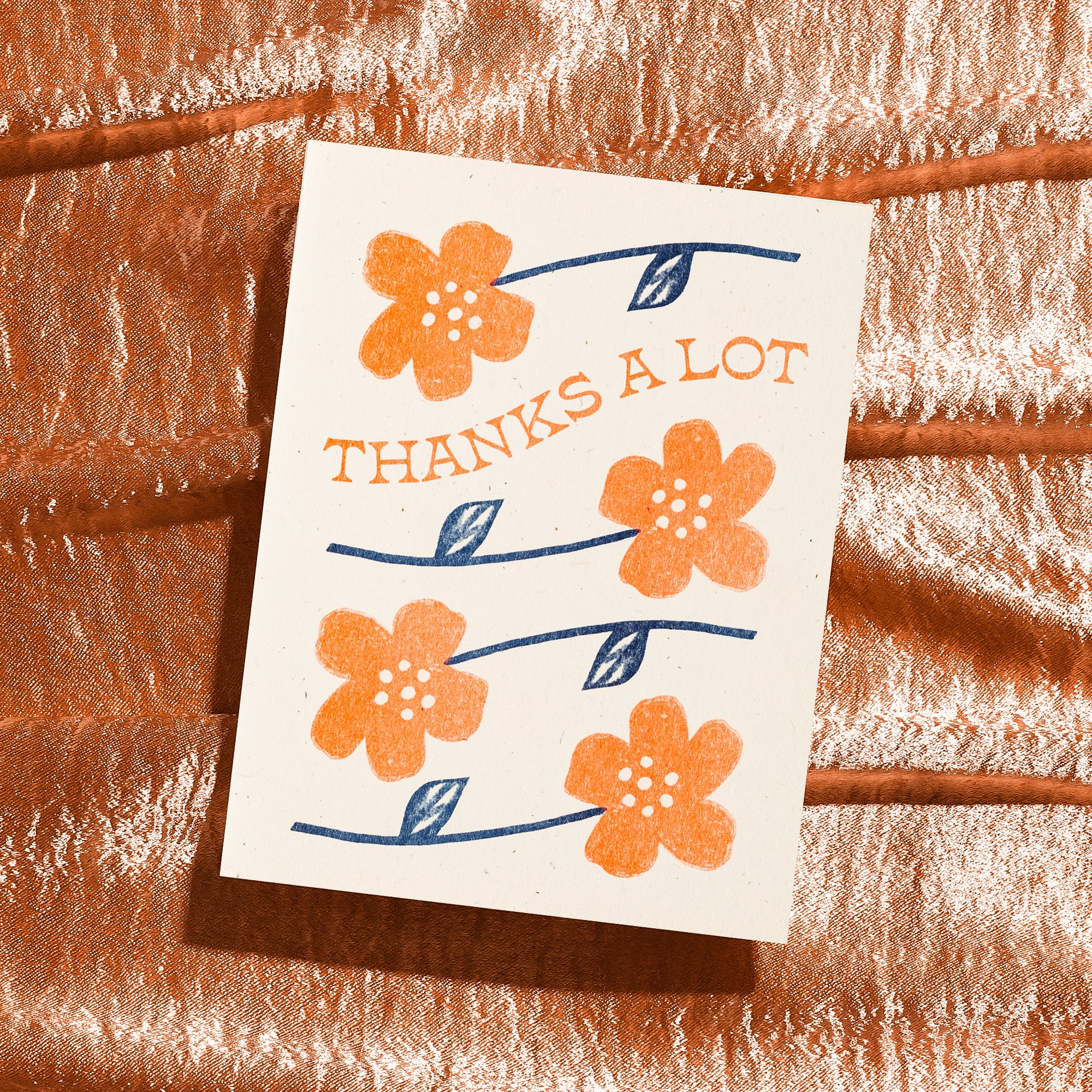 Thanks A Lot - Risograph Greeting Card